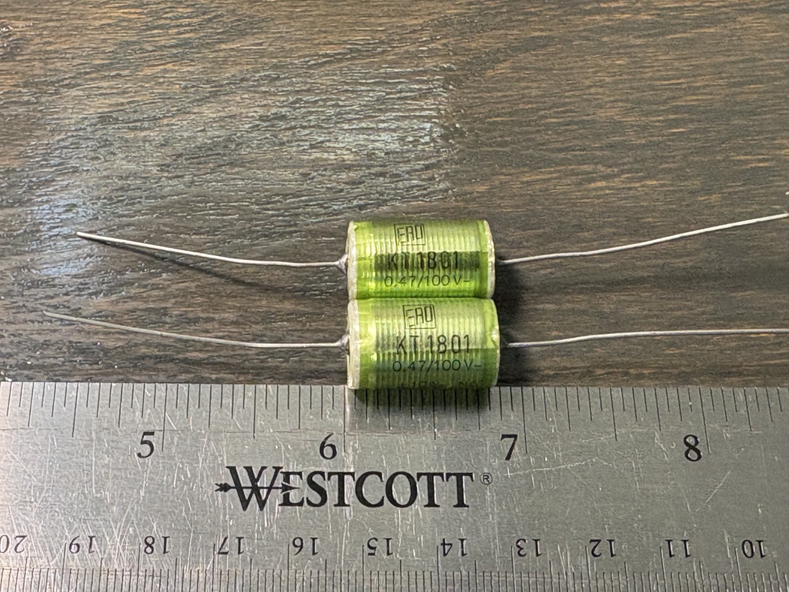 2x NOS ERO Roederstein KT1801 Film & Foil Capacitors 470nf 100v Hi-Q Audio .47uF