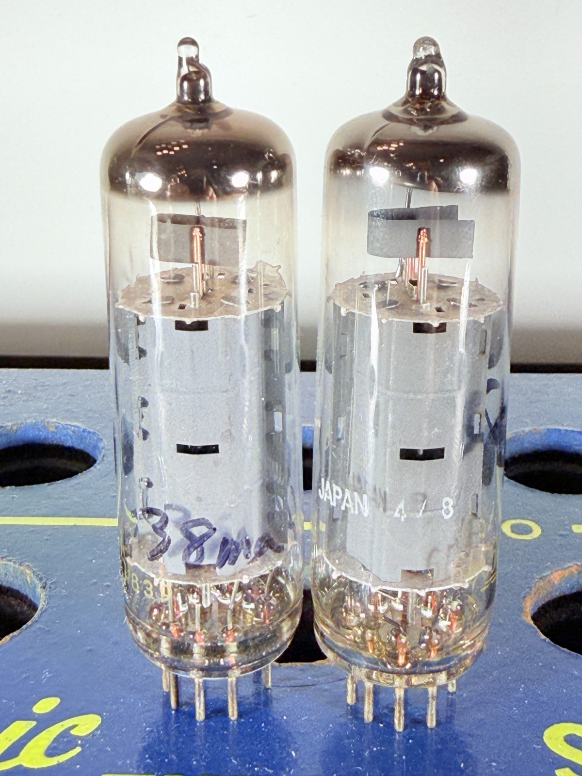 Lot of 2 Tube ( Pair ) Raytheon Vintage EL84 6BQ5 Japan Tested Good Tube