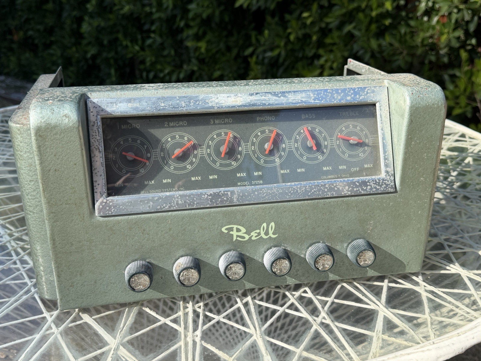 1950s Bell Sound Systems 3725B Vacuum Tube Amplifier PARTS/REPAIR