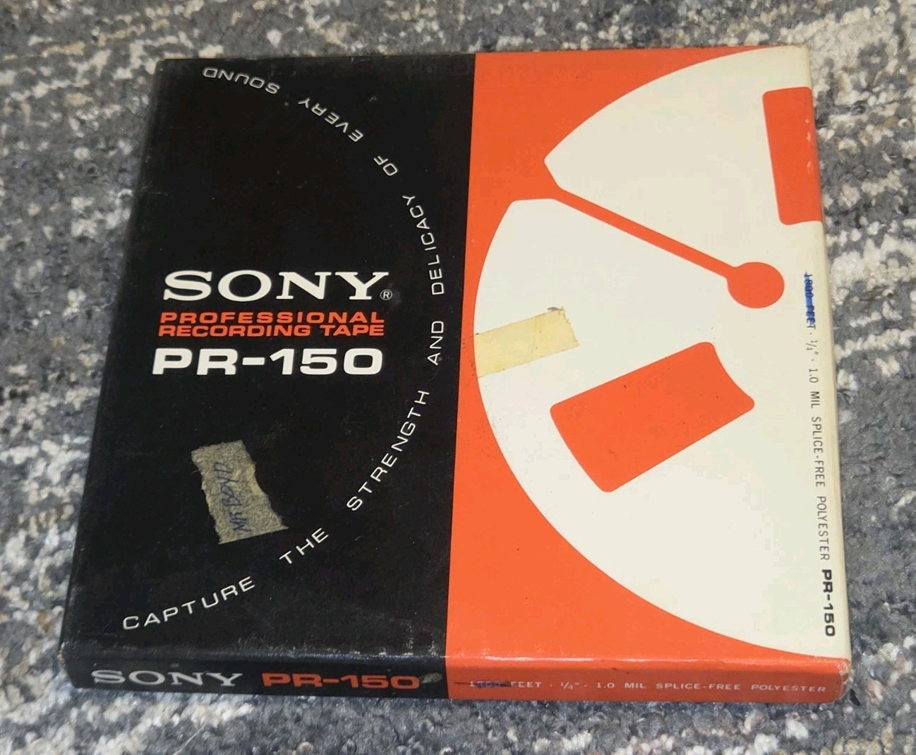 Sony PR150 Reel to Reel Recording Tape LP, 7″ Reel 1800 ft Used ESTATE SALE FIND