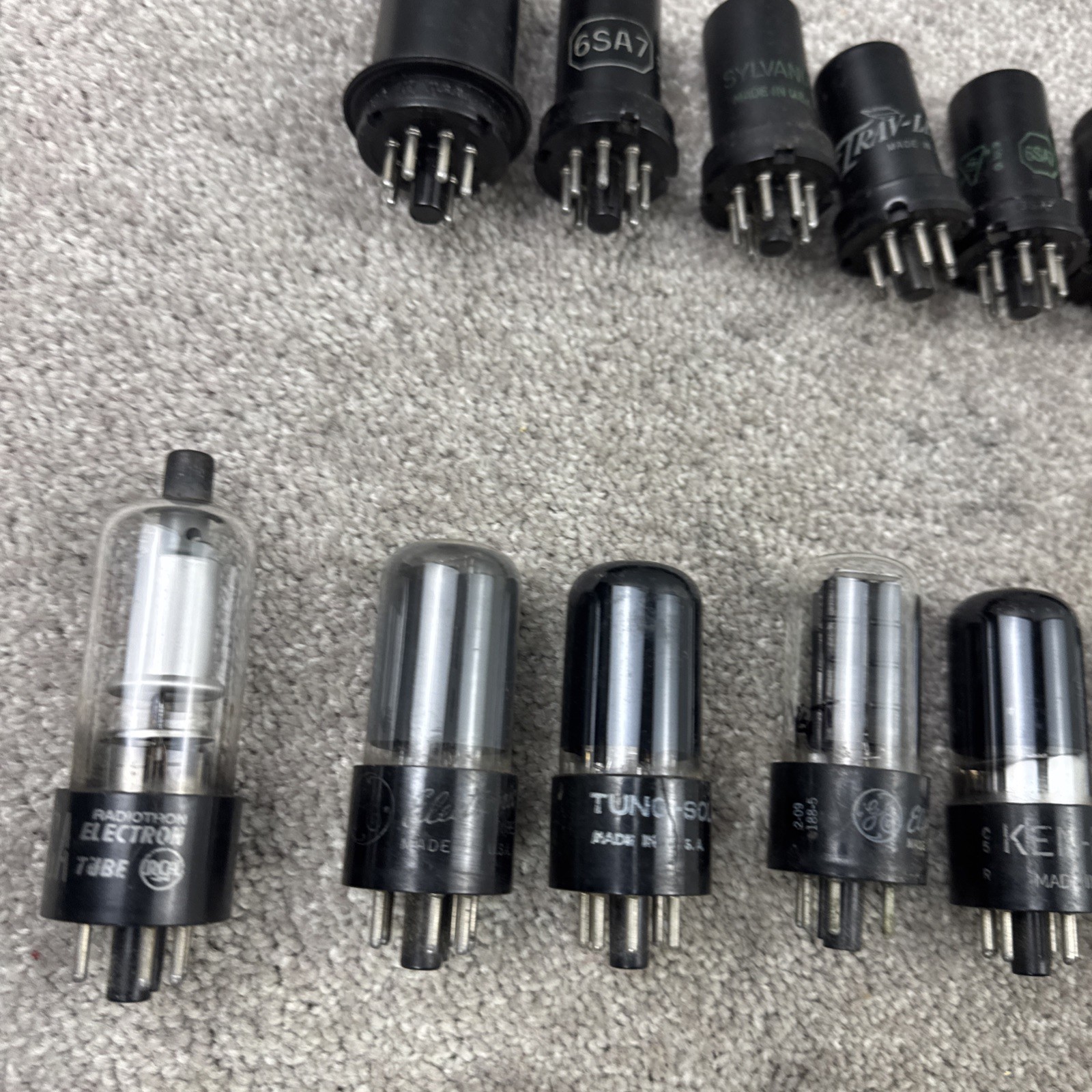 Lot Of 51 Vacuum & Electron Tubes RCA Raytheon Hytron Philco Tung Sol Sylvania