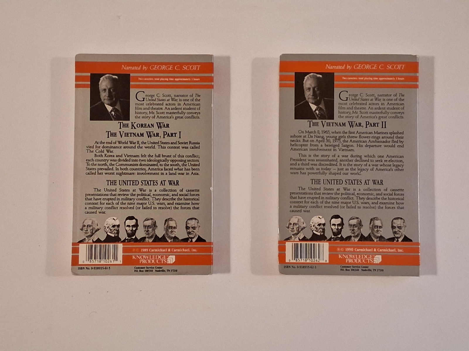 Vintage Cassettes – The Audio Classics Series: The United States At War Lot Of 8