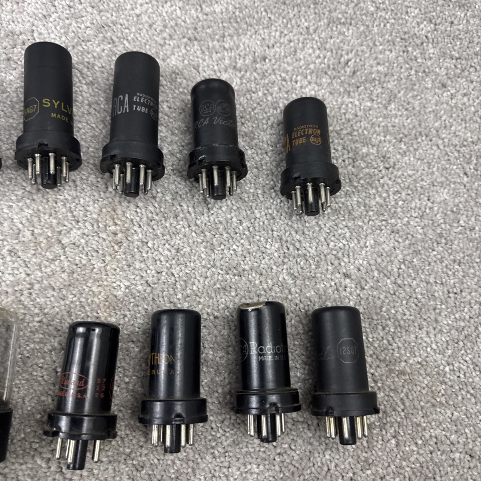 Lot Of 51 Vacuum & Electron Tubes RCA Raytheon Hytron Philco Tung Sol Sylvania