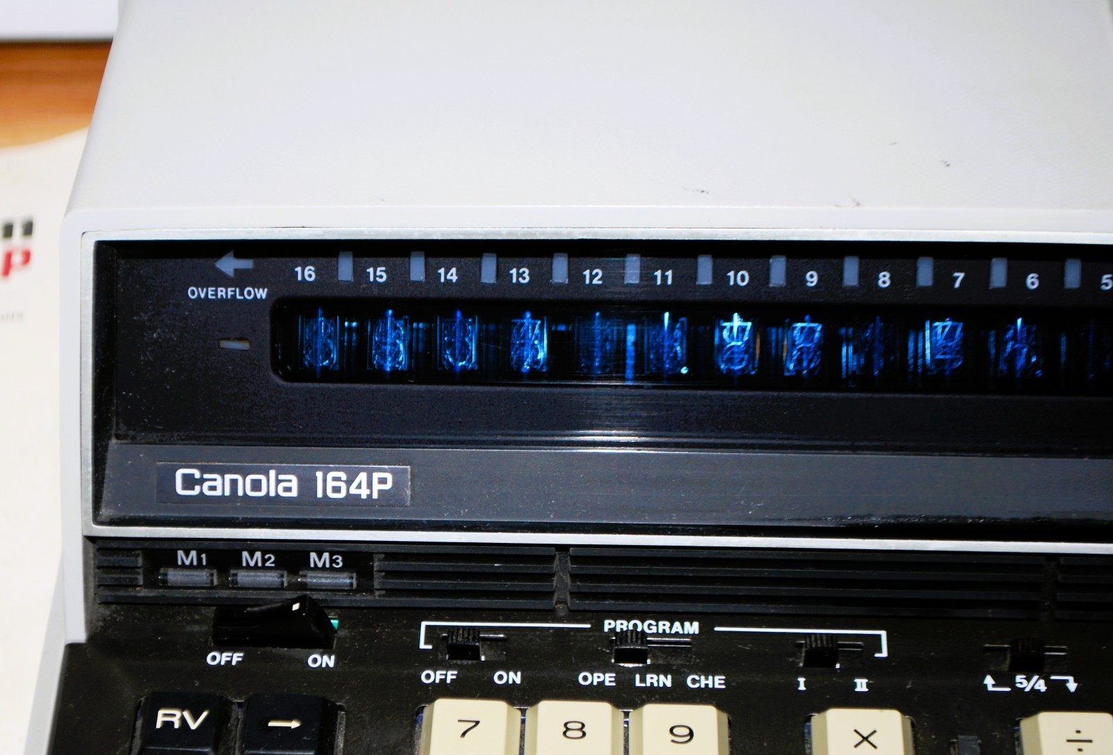 Vintage 70’s Canon Canola 164P Desktop Calculator Nixie Tubes old Computer Japan