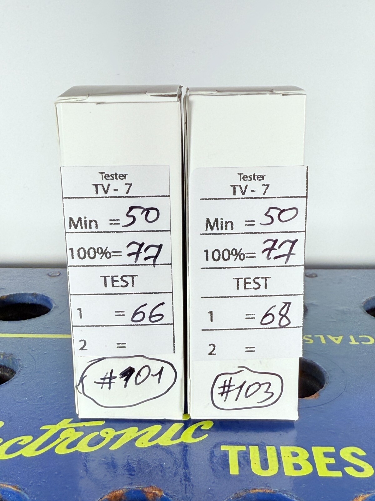 Closely Matched Pair Ei EL84 ( Old Yugoslavia ) Tested Good Tube