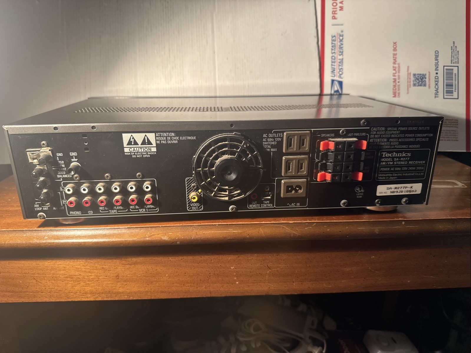 Technics SA-R277 Quarts Synthesizer AM/FM Stereo Receiver TESTED