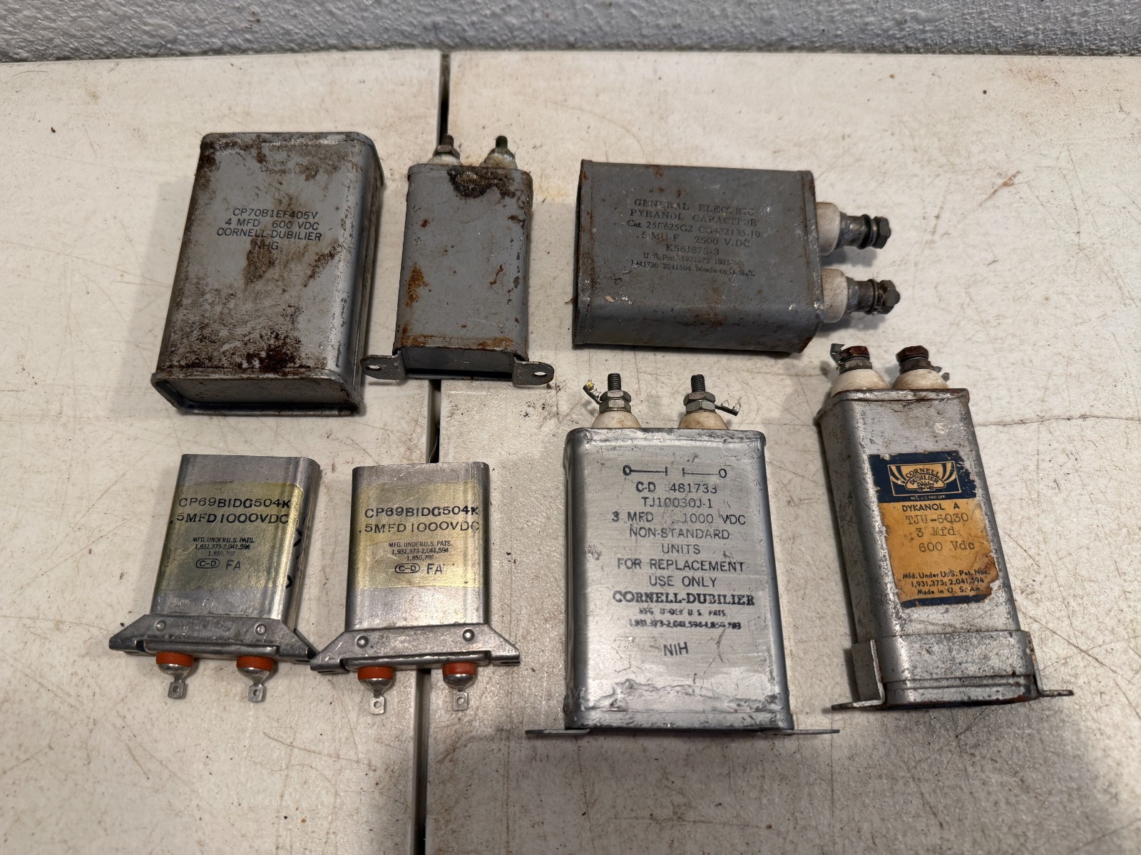 Lot of Capacitor Cornell Dubilier, TJU-6030, MFG