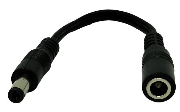 DC Barrel Plug Adapter 2.5×5.5mm to 2.1×5.5mm Converter Power Cable 18AWG