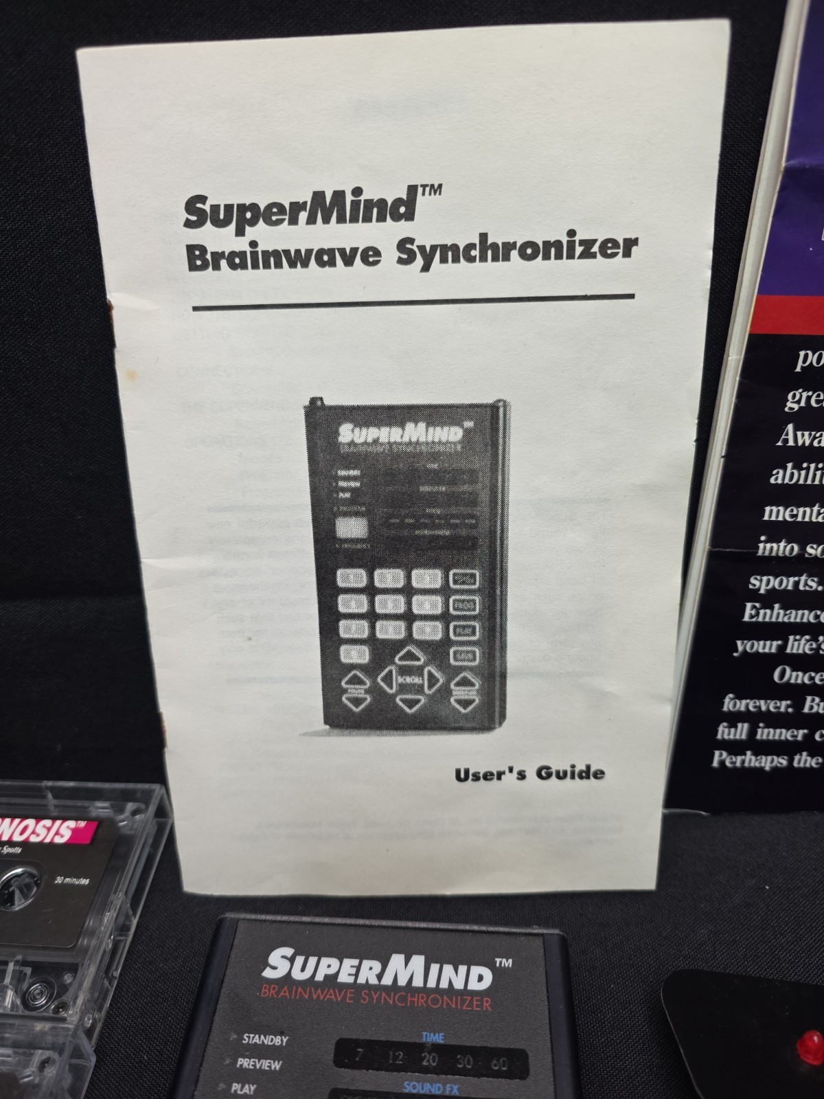 Zygon SuperMind Brainwave Synchronizer Meditation Unit & Glasses W/ Tapes