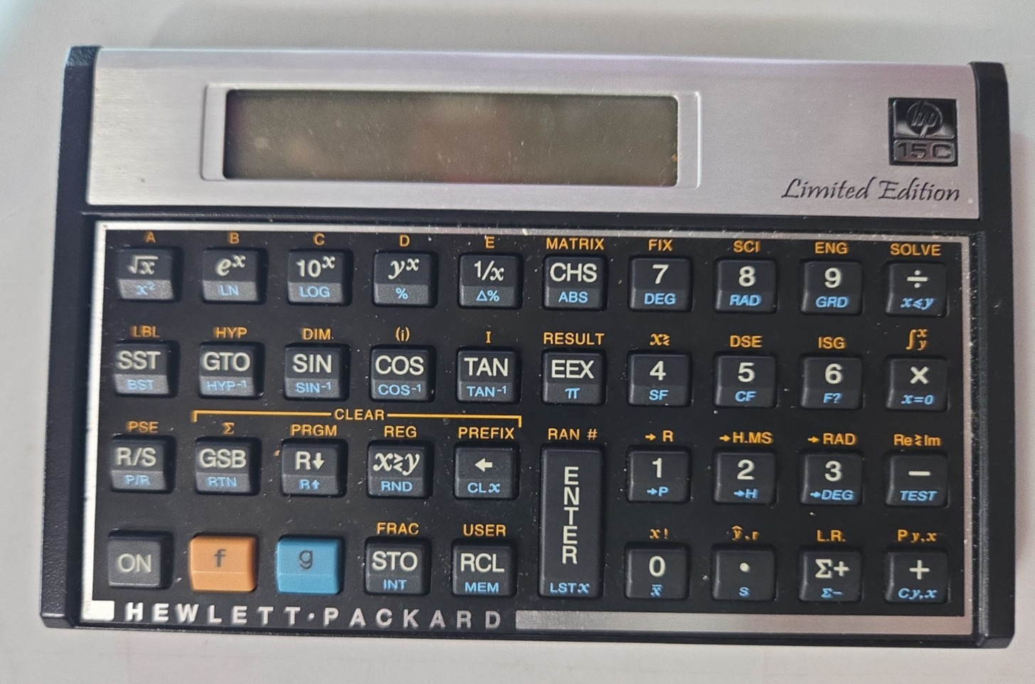 Hewlett Packard 15C Limited Edition Calculator HP-15C LE leather case