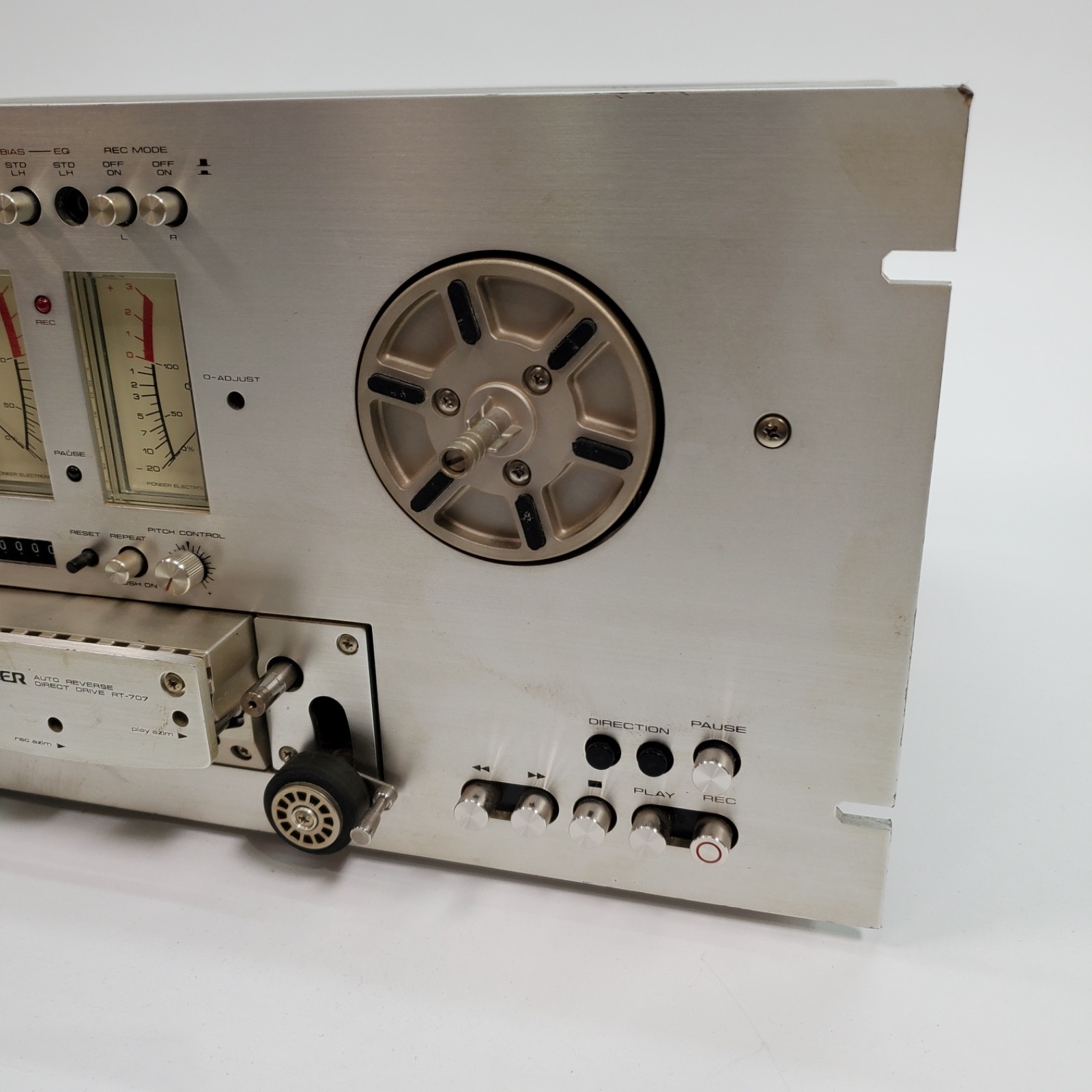 VTG Pioneer RT-707 Reel to Reel Tape Deck Auto Reverse Direct Drive Tested READ