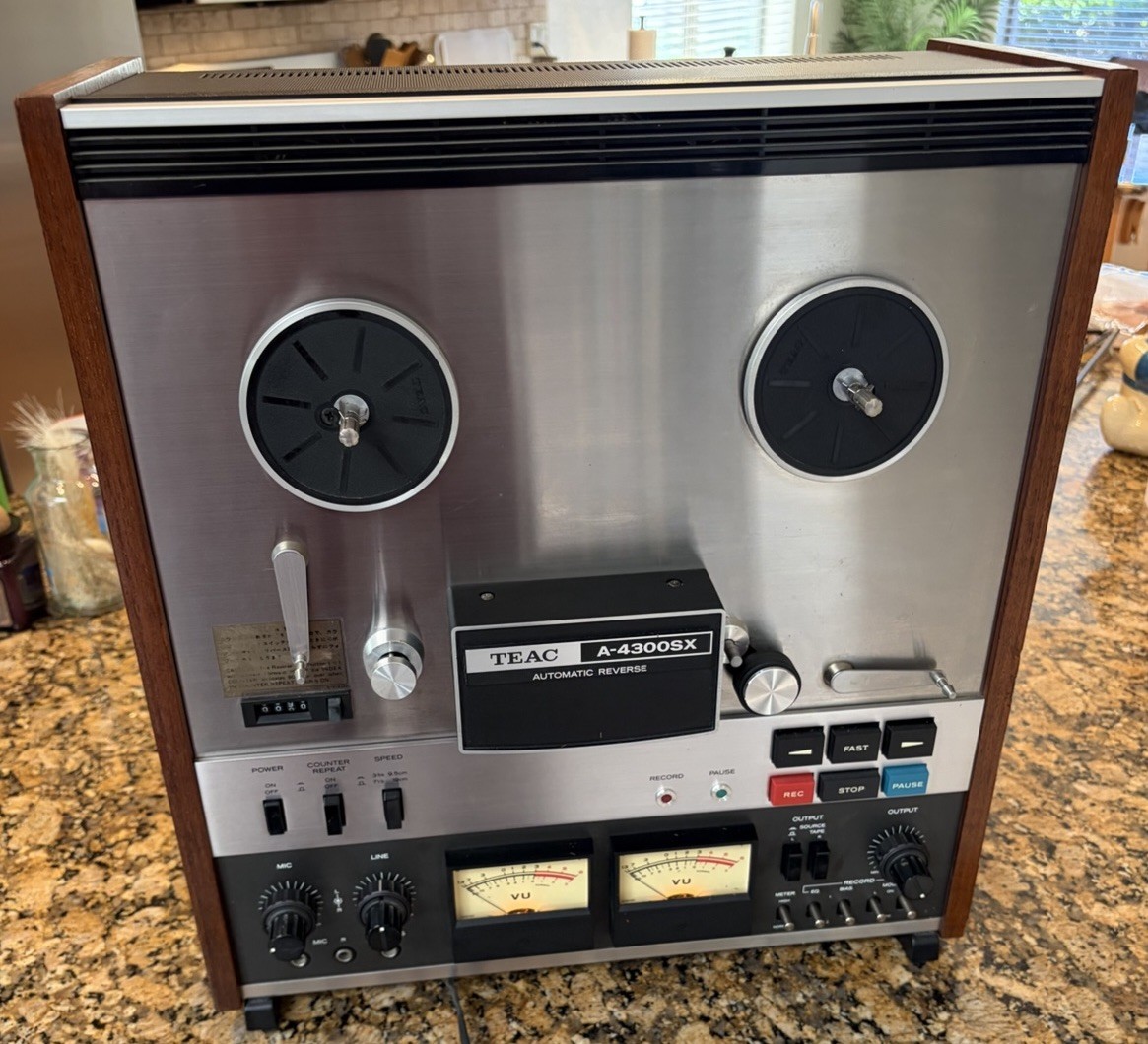 Teac A-4300SX Reel-To-Reel Stereo Tape Deck/Recorder/Auto-Reverse/Serviced!XLNT!
