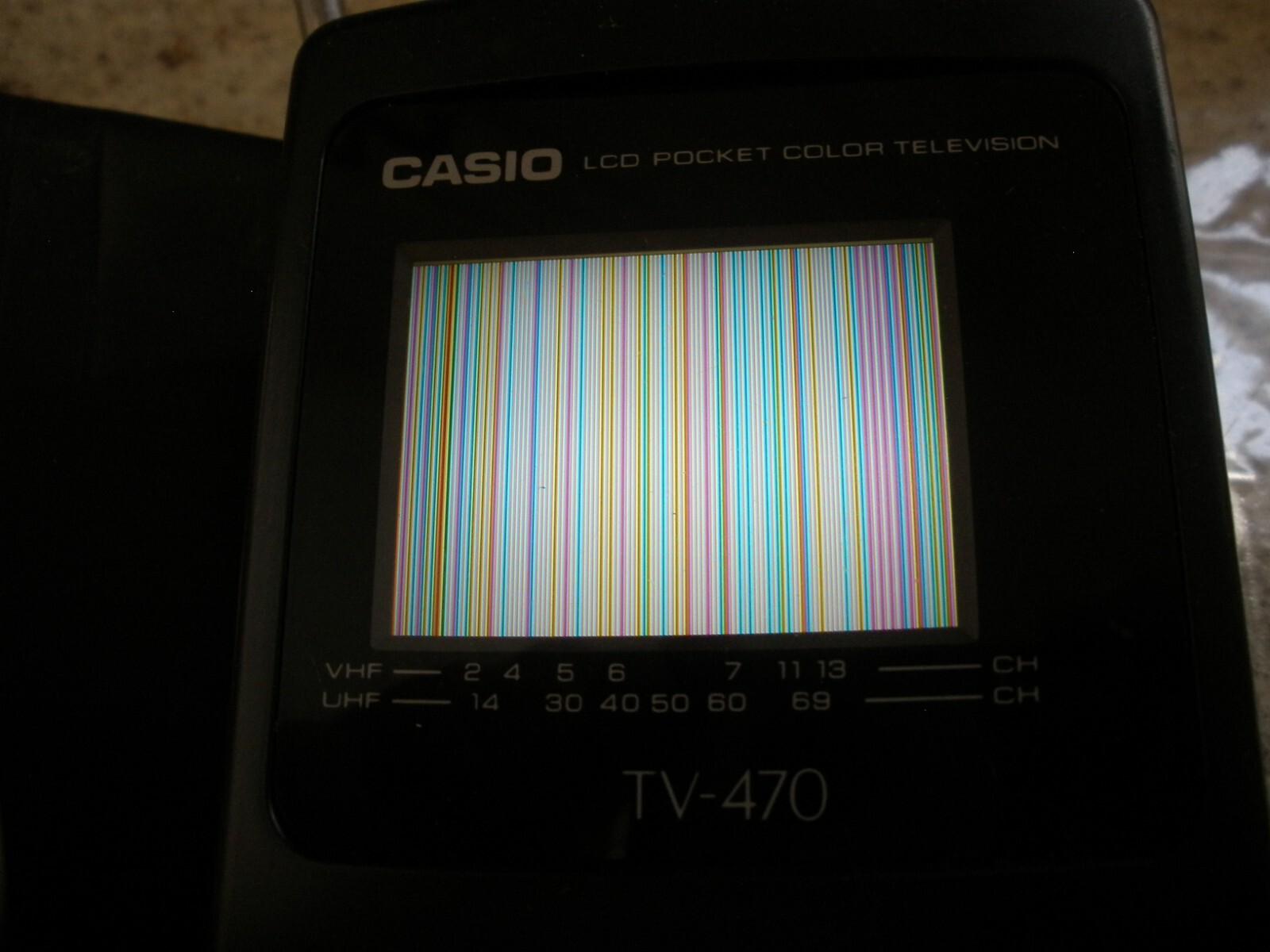 Vintage CASIO TV-470 LCD Pocket Color Analog Television Portable PARTS ONLY (066