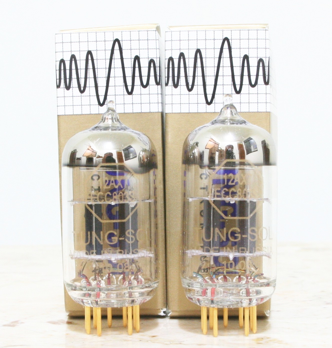 Cryo Match 1 pair NEW Tung-sol gold pin ECC803S 12AX7 ECC83 Tubes for amplifier
