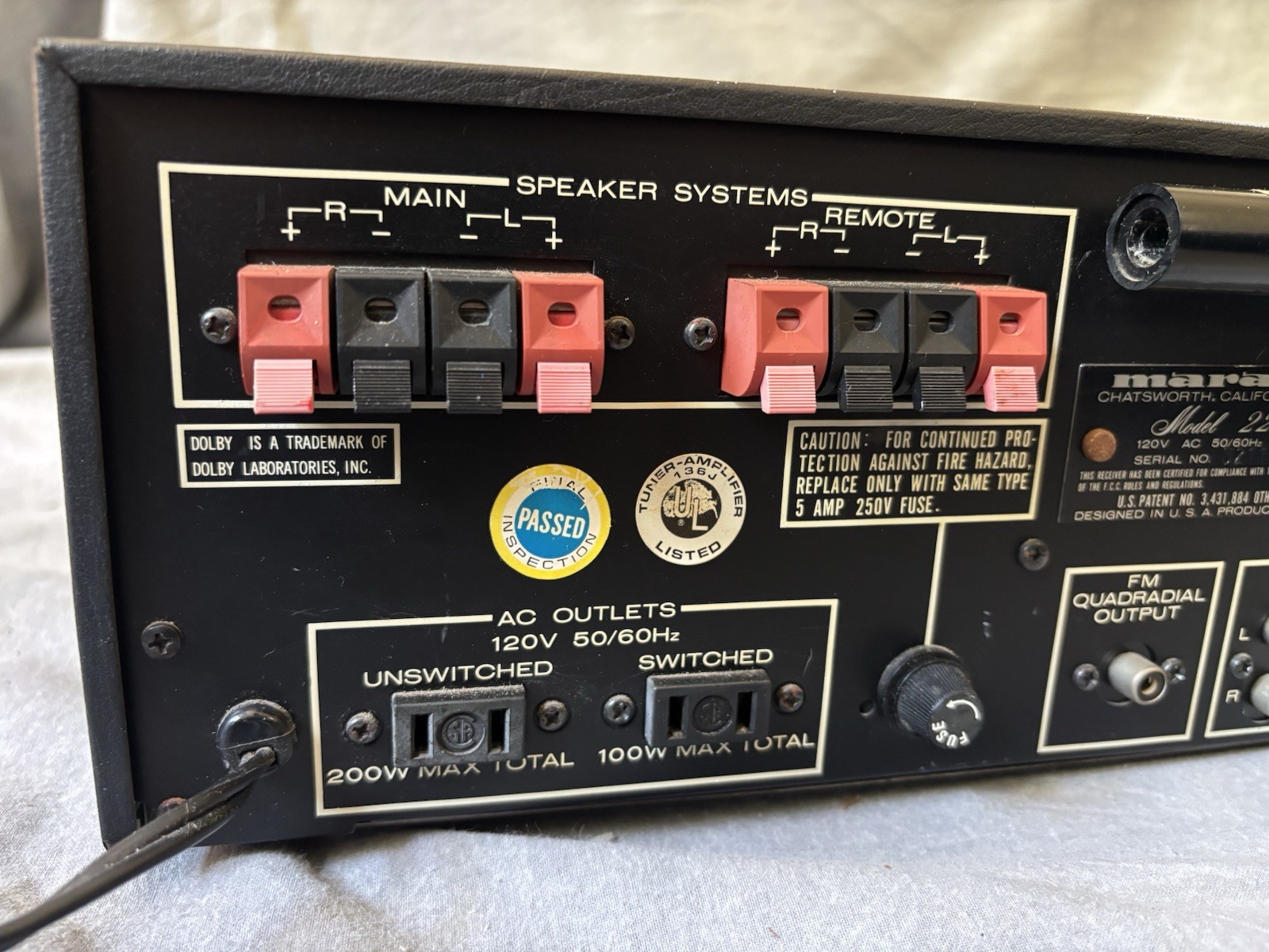 Marantz 2275 Vintage Stereo AM/FM Receiver – Tested