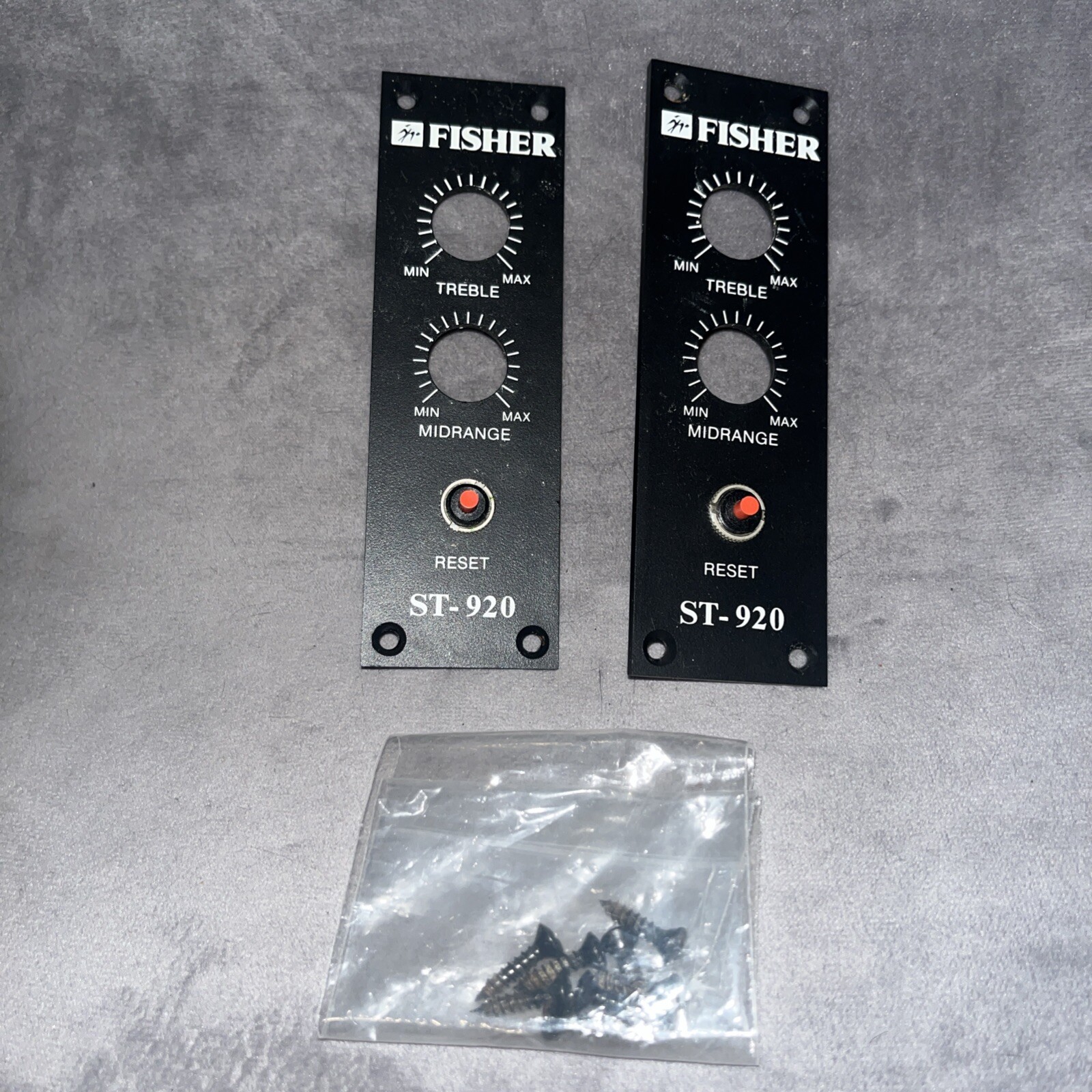 Used Set of Fisher ST-920 Reset Panels & Matching Screws