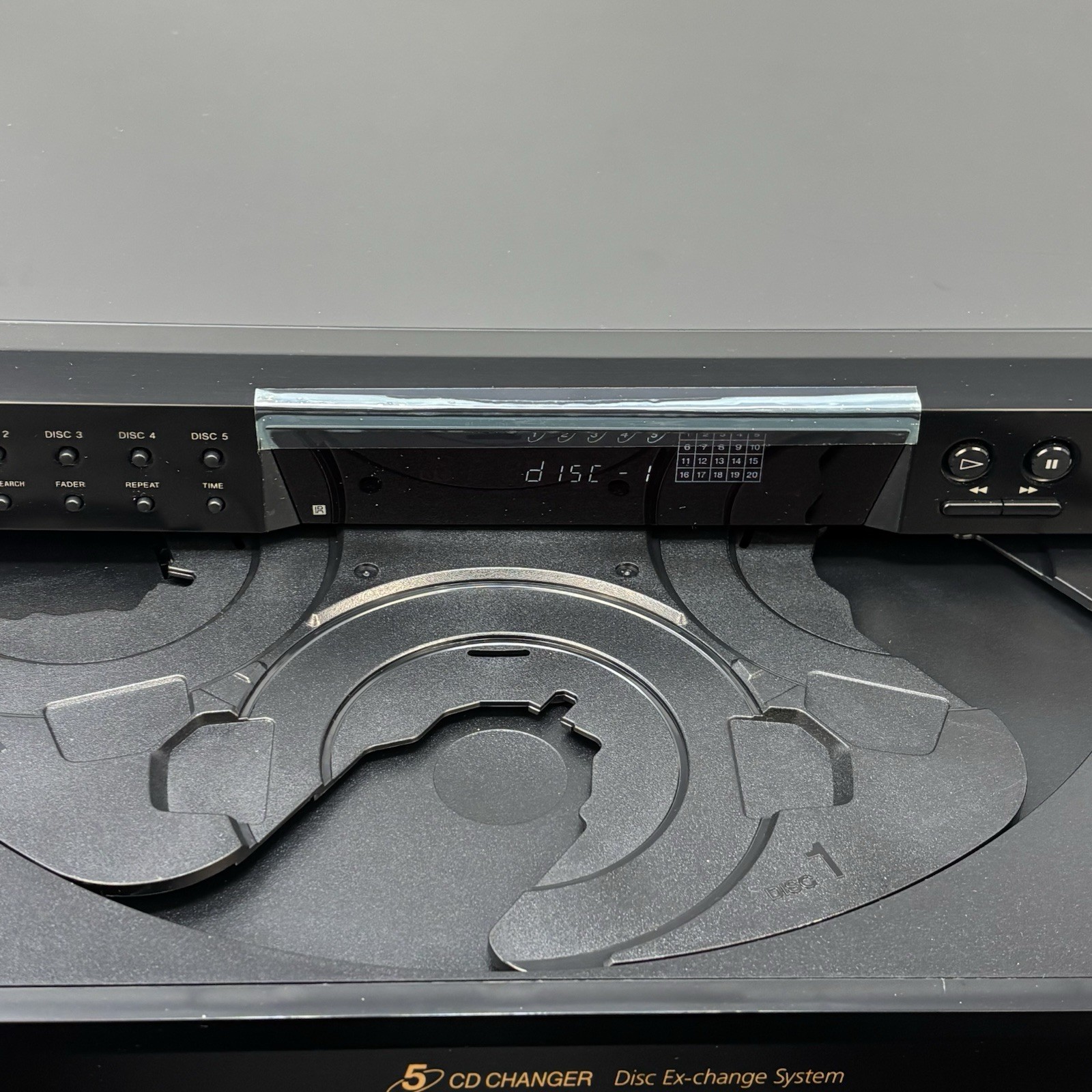 Sony CDP-CE375 CD Changer Player 5-Disc 2003 Vintage Remote Works NEEDS TUNE UP