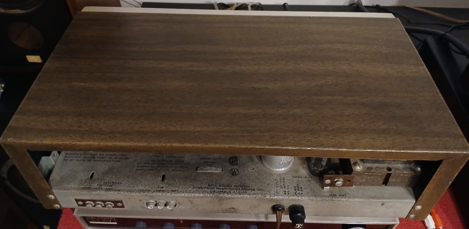 Vintage Bell 2421 AM FM Tube Tuner – AS IS – FM WORKING – SEE VIDEO & READ