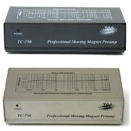 Technolink TC-750 RIAA Moving Magnet (MM) Phono Preamp; Black finish version!