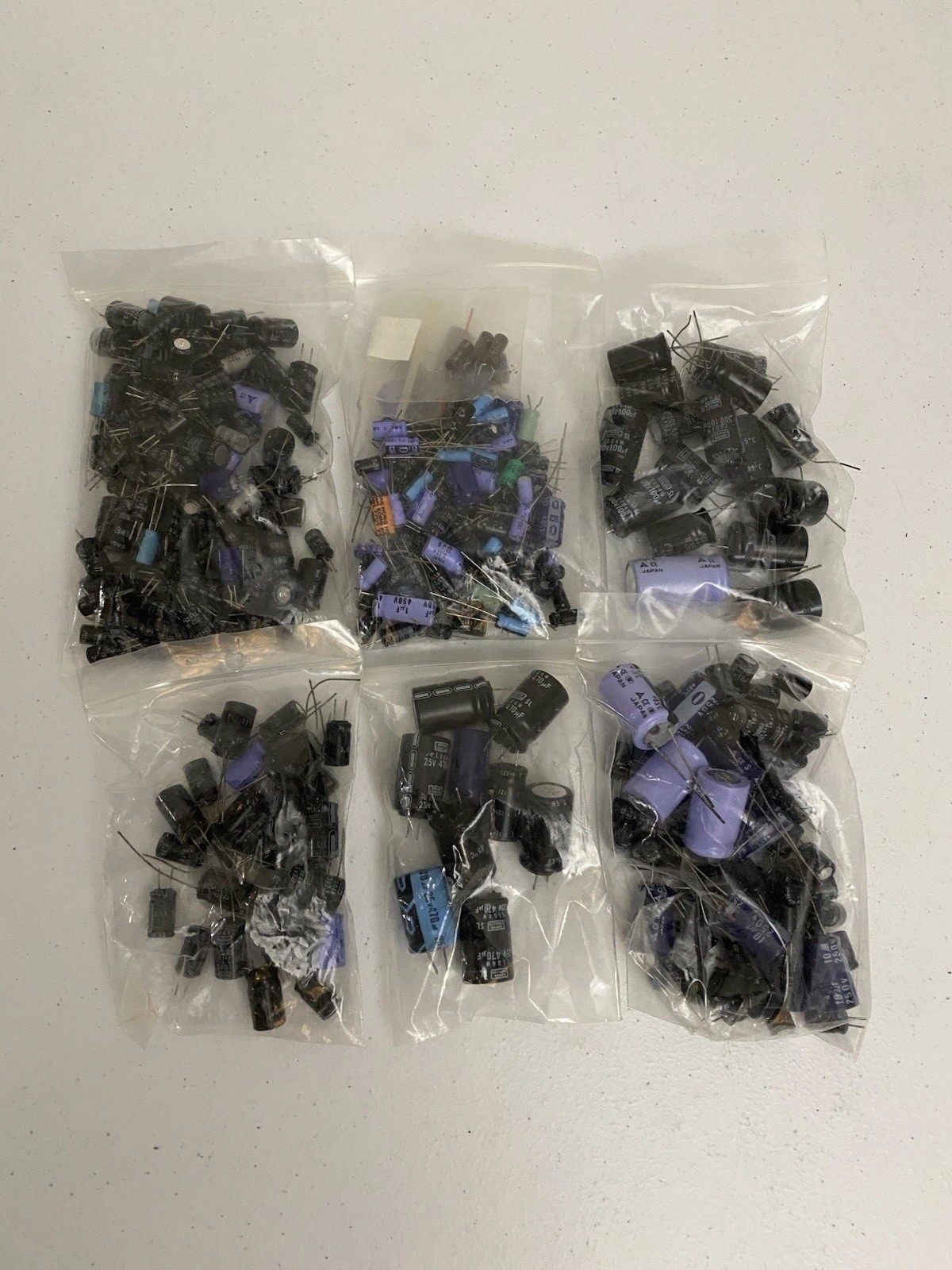 Vintage Lot 250+ Capacitors Rubycon Ace Nippon Chemi-Con