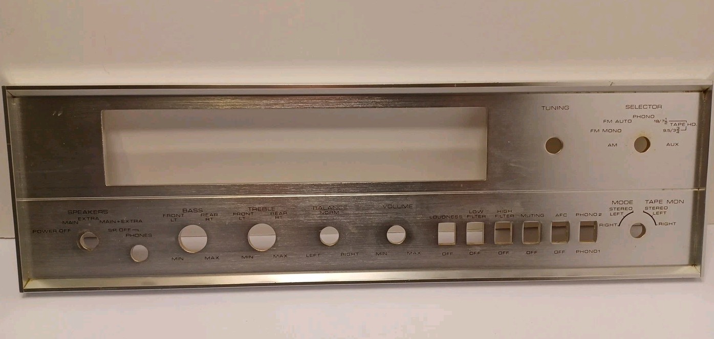 Vintage Pioneer SX 1000TW Stereo Receiver Faceplate