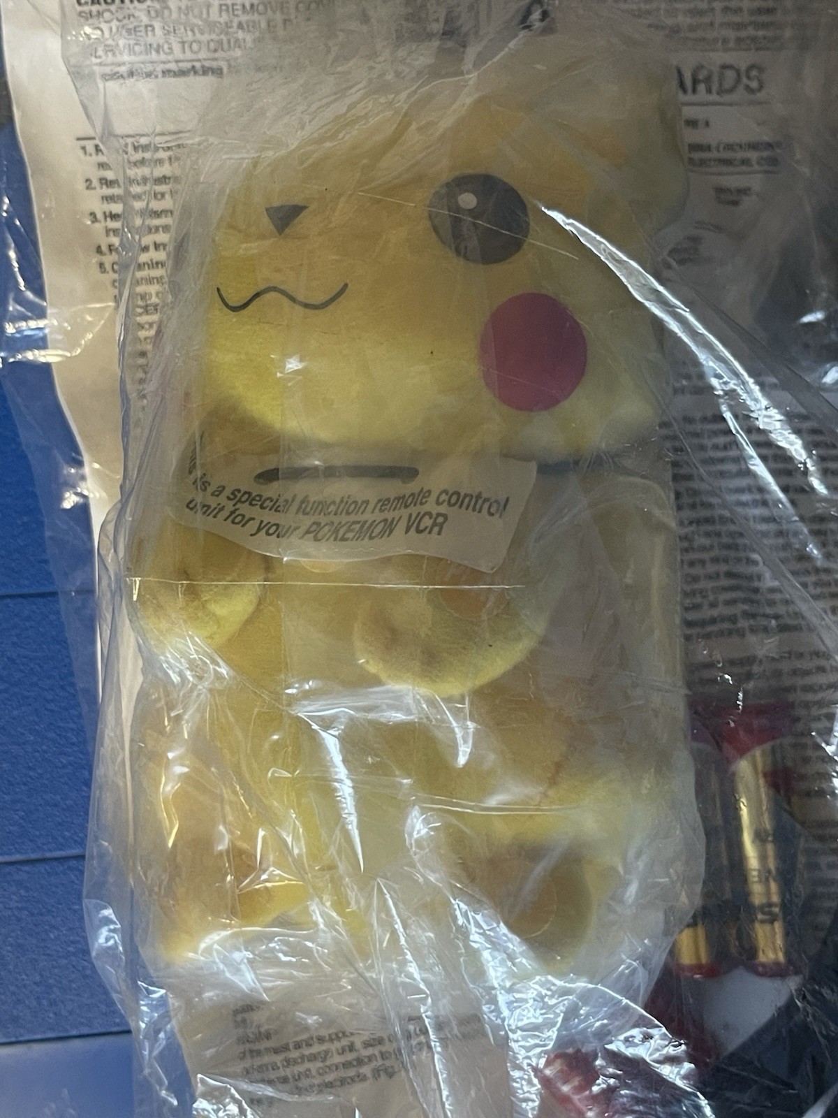 Vintage 2003 Pikachu VCR With Pikachu Remote, Regular Remote And Manual! Rare