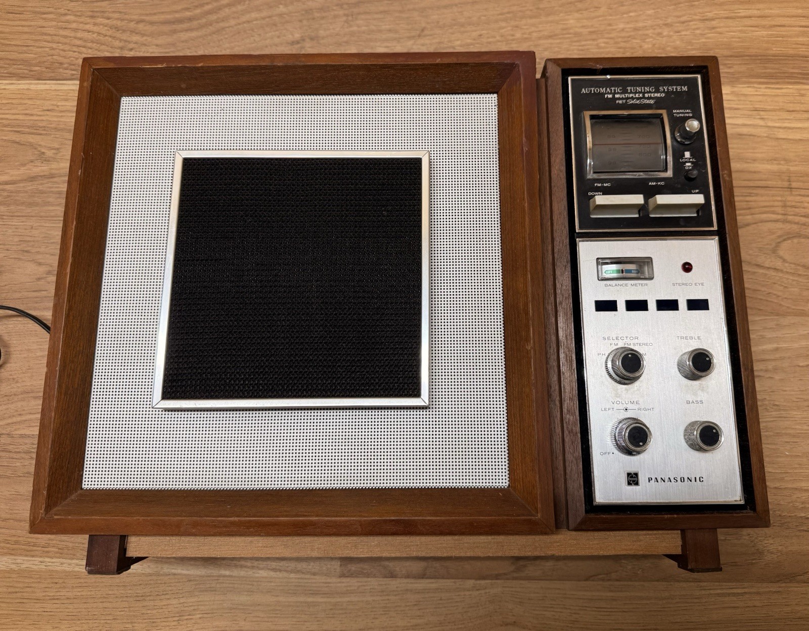Vintage 1967 Panasonic RE-787 AM FM Radio Multiplex Stereo & Speaker See Video!