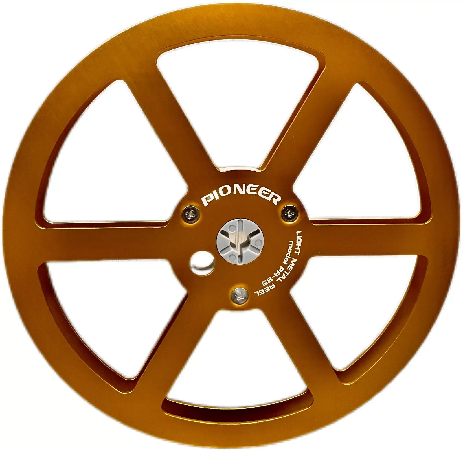 2X 7” Pioneer Yellow Aluminum Take Up Reel for Reel-to-Reel RT-707 909 PR-85