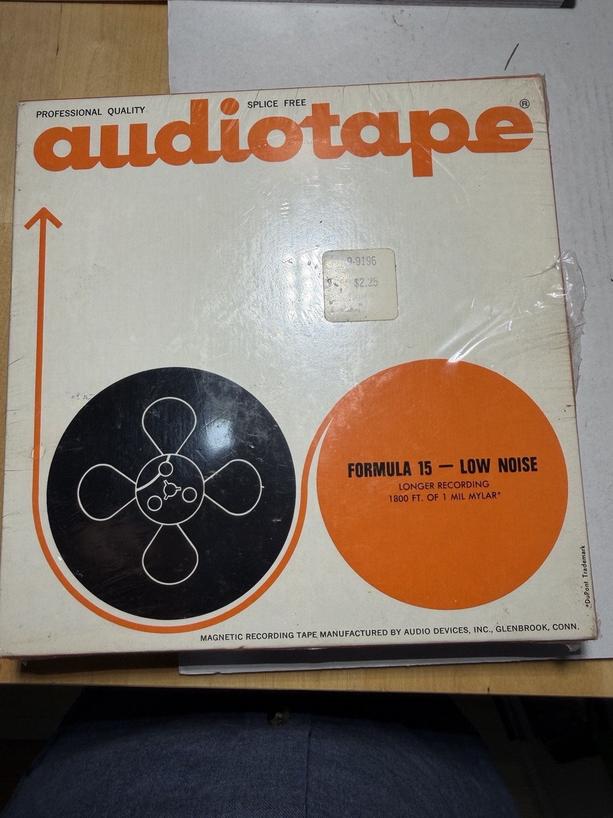 Sealed Audiotape Formula 15 Type 1867 Reel to Reel Tape Sealed 1800 Ft.