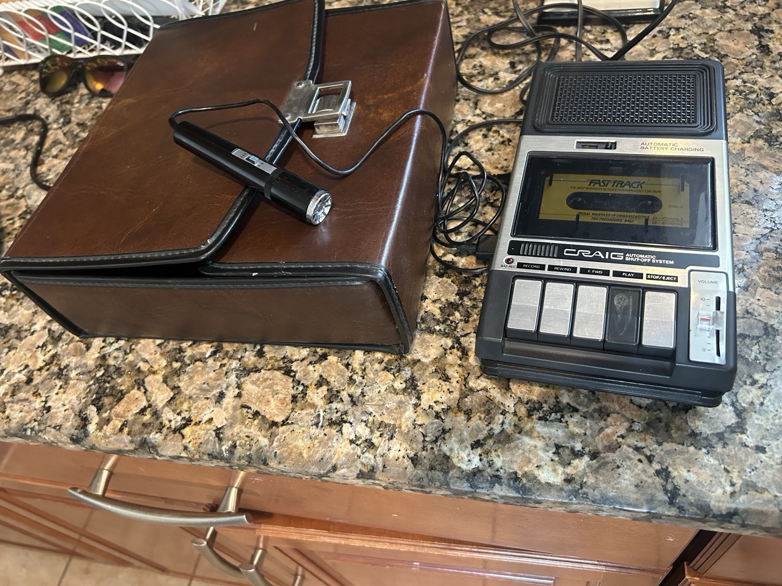 Vintage Craig Cassette Tape Recorder Player W Microphone & Case Tested VIDEO