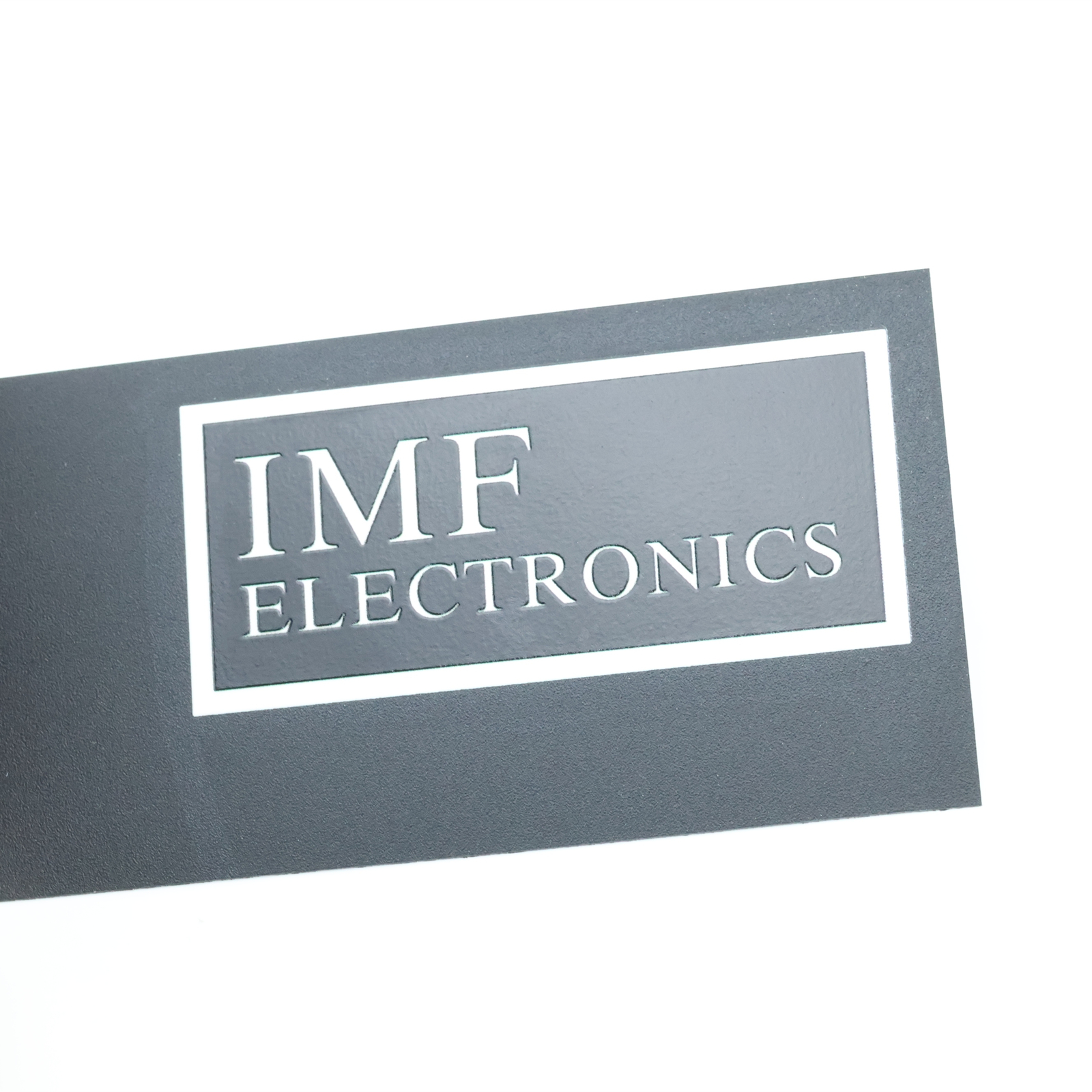 IMF Electronics logo badge Sticker Decal DIY waterproof 63mm(2.48″)X28.5mm(1.22″