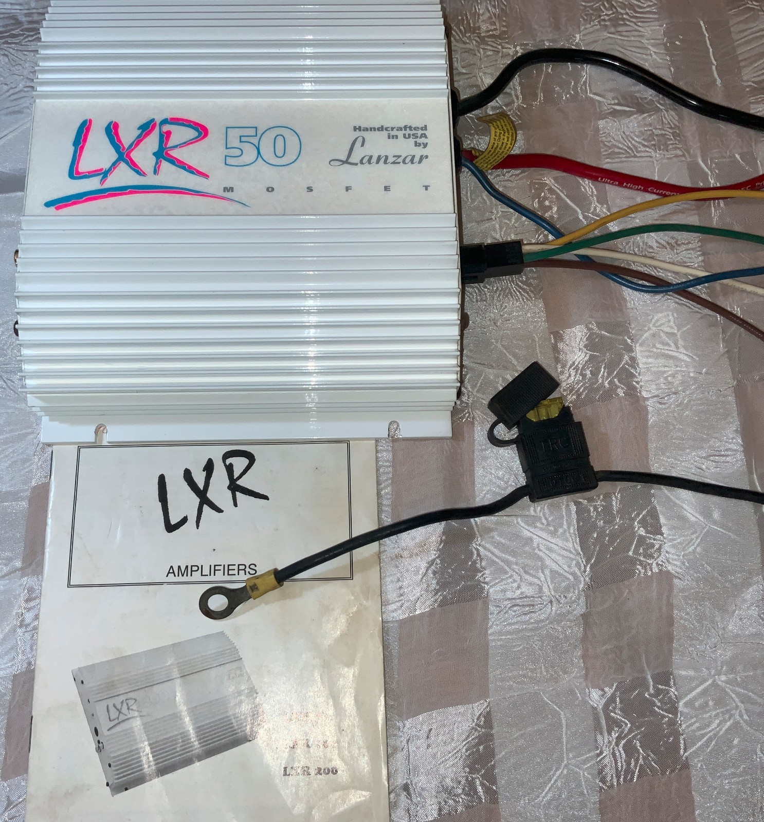 VINTAGE LANZAR LRX 50 Mosfet AMPLIFIER 2 OHMS Channel &4 OHMS Bridged Bridgeable
