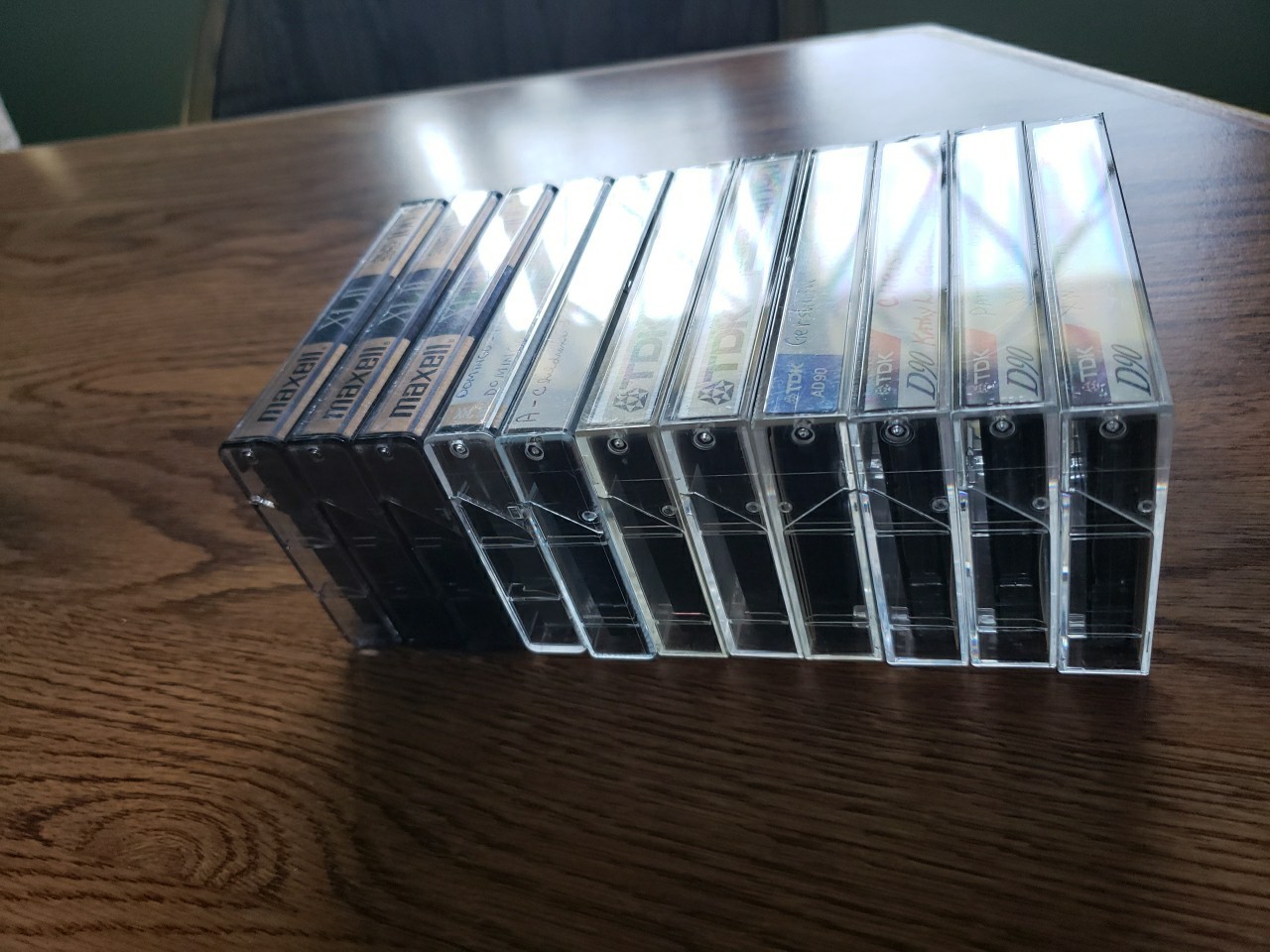 Lot Of 11 Gently Used Blank Cassette Tapes Maxell XLII, TDK AD90, TDK D90 VGC