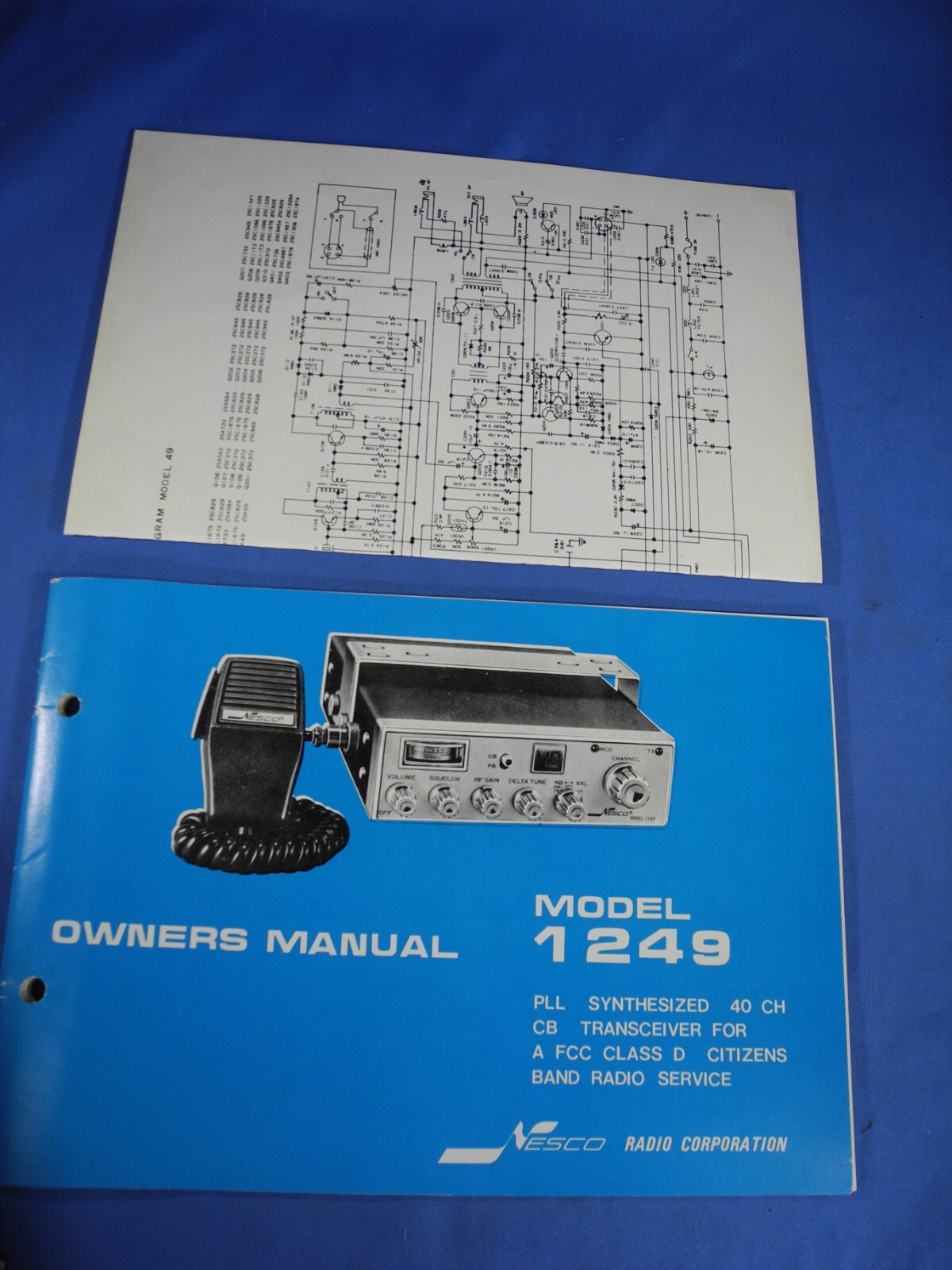 Vintage Owner’s Guide for Midland 1249 CB Radio Manual (Free Shipping!)