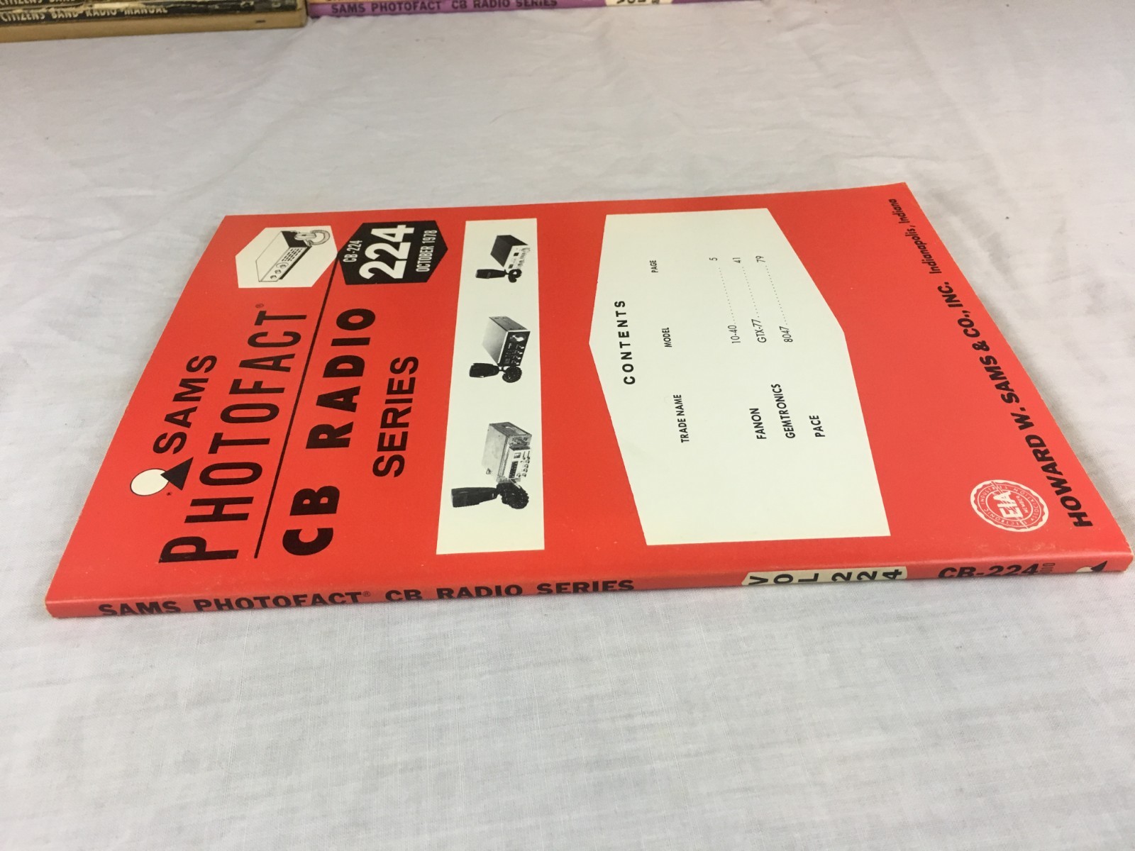 Sams Photofact CB Radio Series Volume CB-224 October 1978 Service Manual