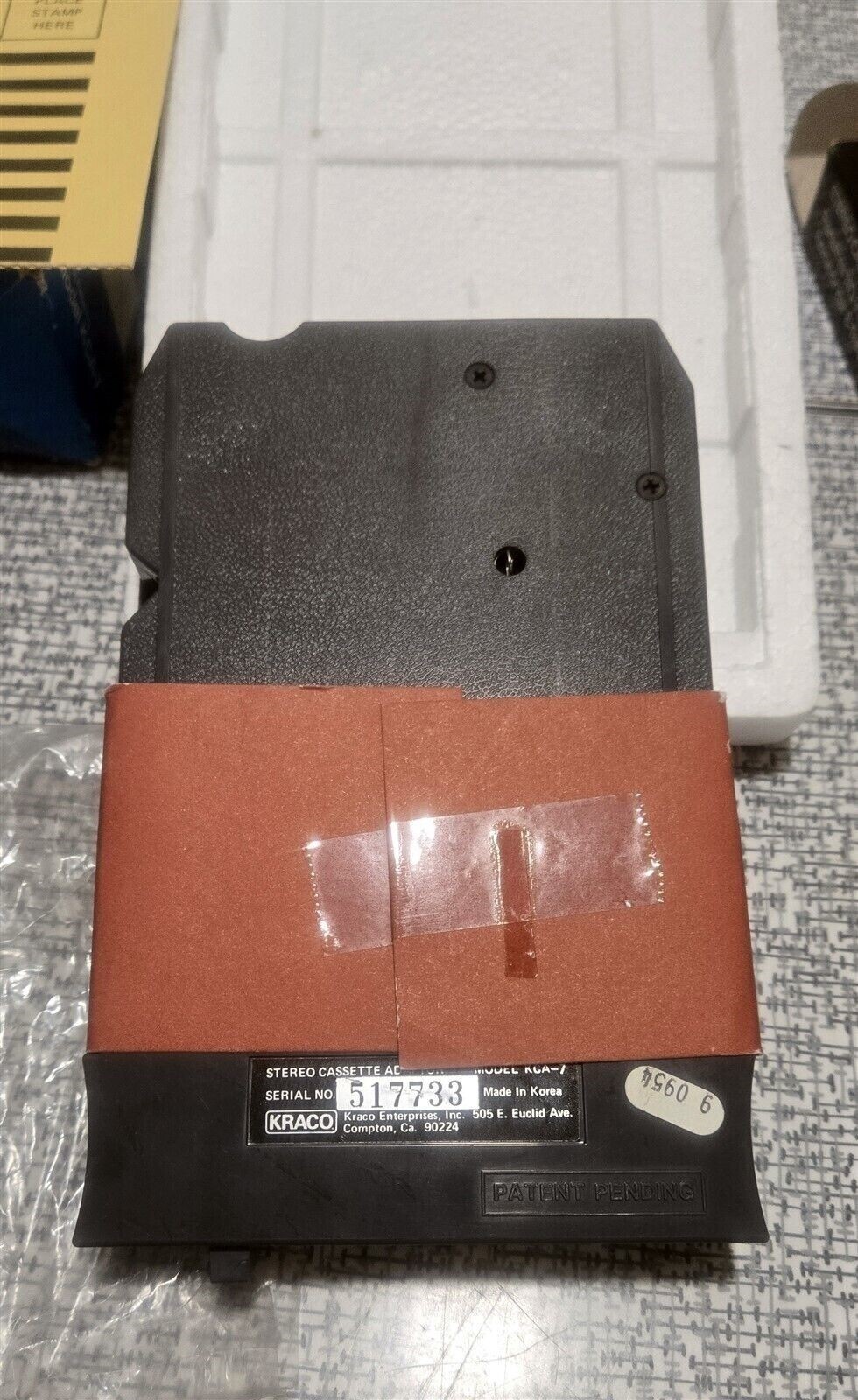 NOS Kraco Stereo Cassette Adaptor for 8-Track Tape Players KCA-7
