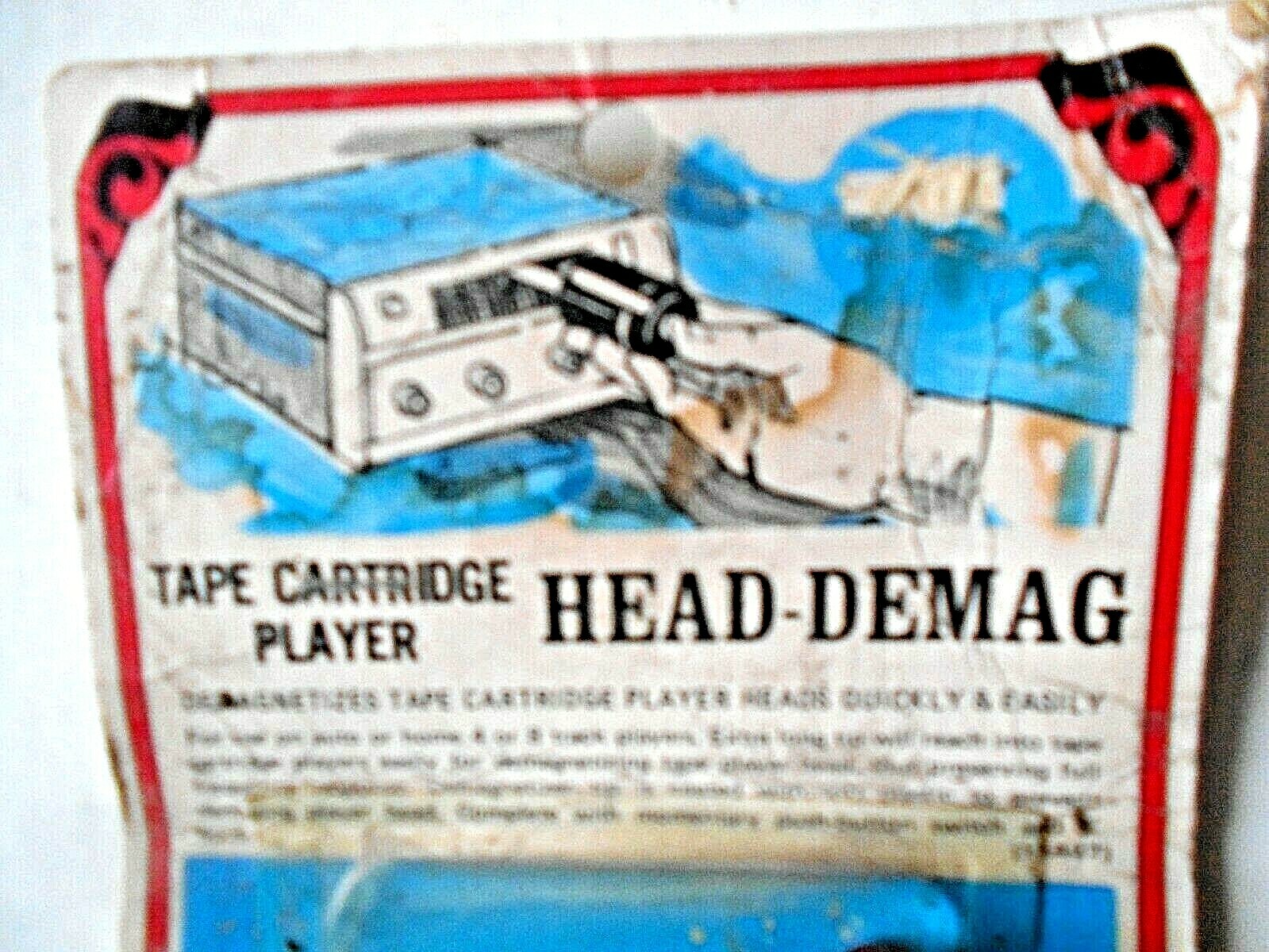 Vintage Audiotex Tape Cartridge Player Head-Demag by GC Electronics No. 30-112-2