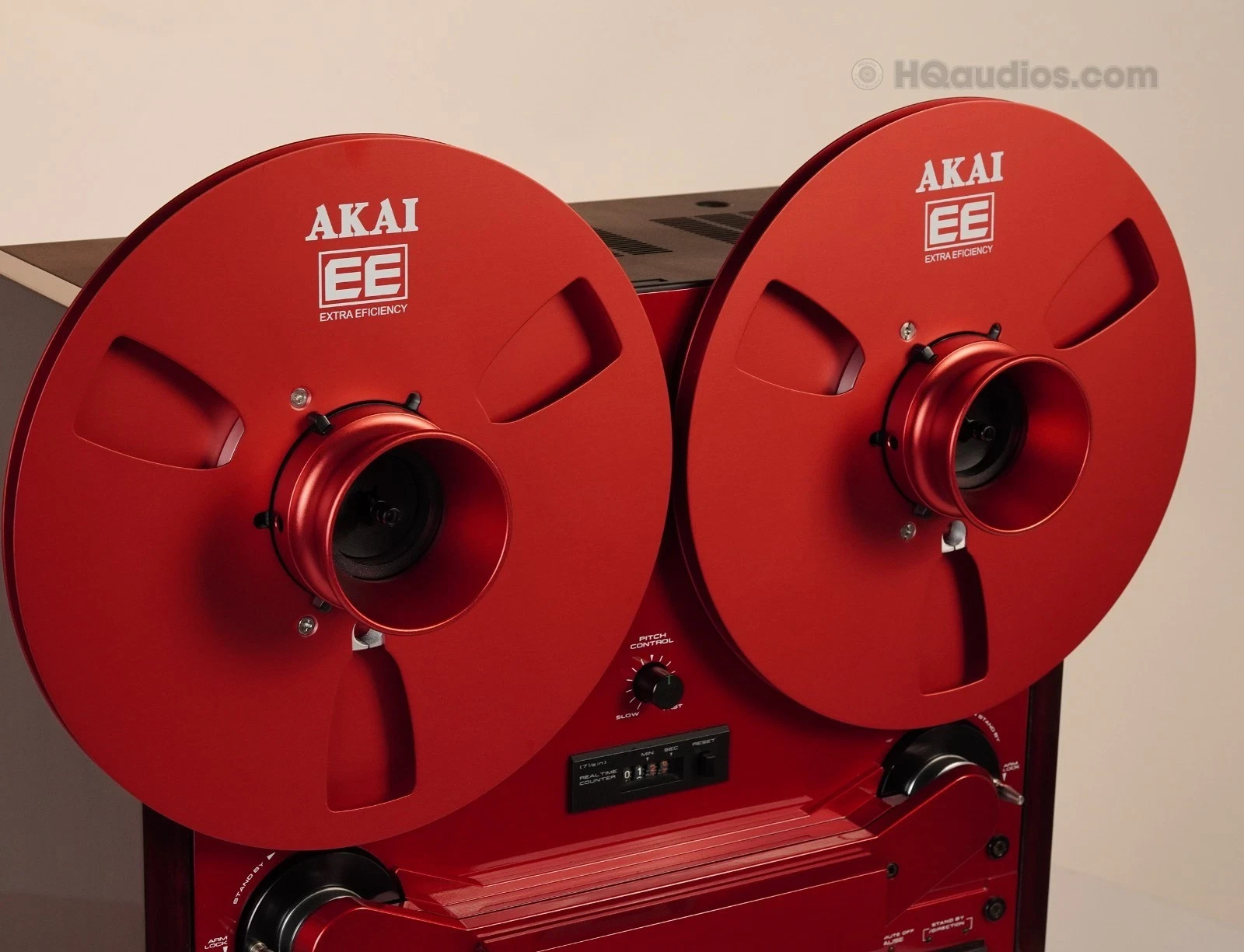 Aluminum NAB Hub Adapter Red Single Unit for Reel-to-Reel Deck –1-Year Warranty