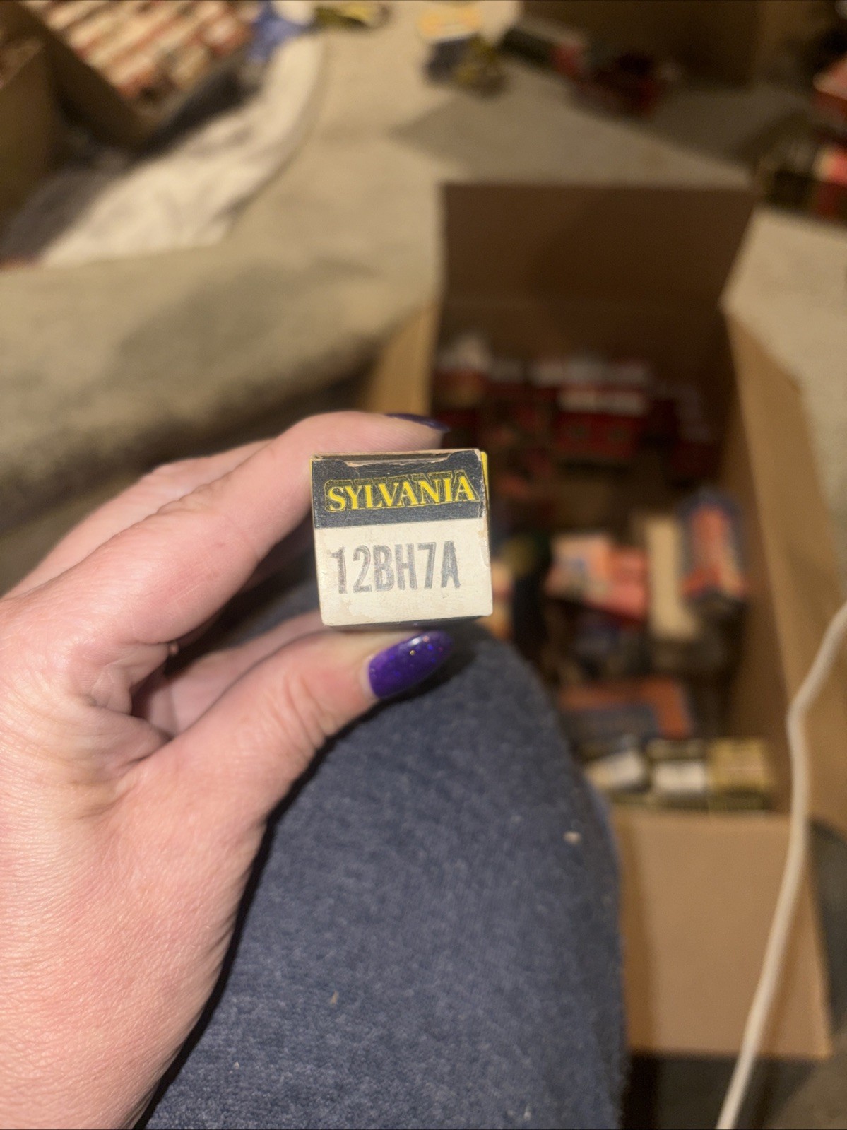 Vintage Sylvania 12BH7A Vacuum Tube – NOS in Original Box – Made in USA