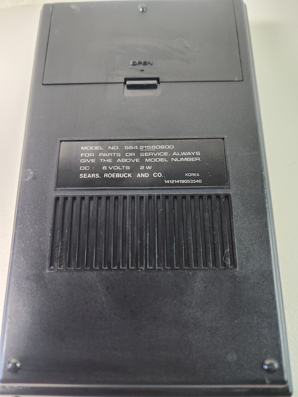 Vtg. 564.21580600 Sears Solid State Cassette Recorder Player Working