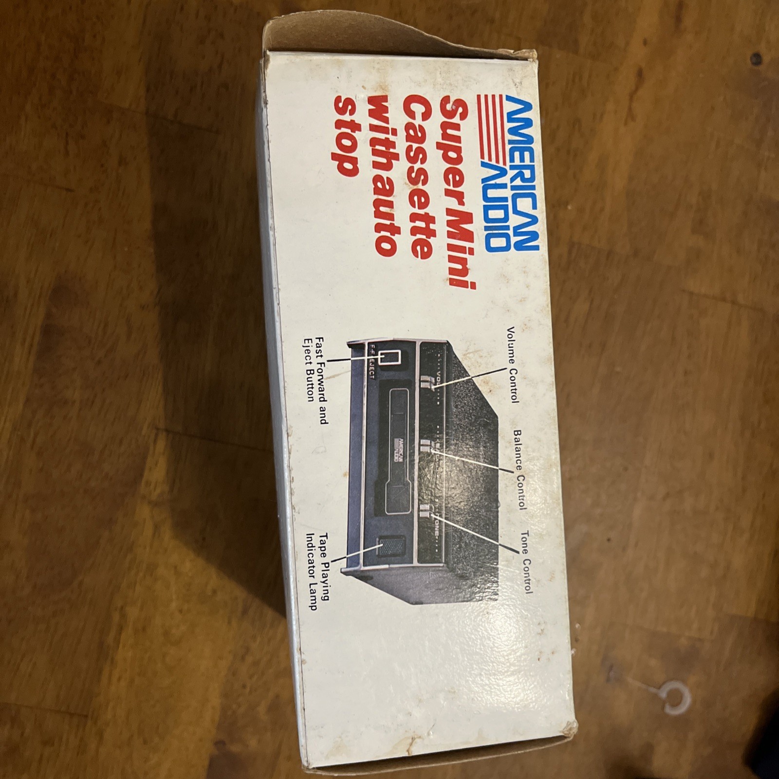 American Audio Super Mini Cassette Player Auto Stop Vintage Audio NOS