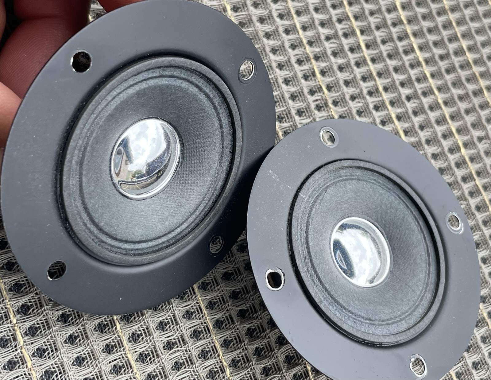 Nice Pair Sansui T-195 2” Cone 3”frame Tweeter Drivers Speakers 5.8 DCR