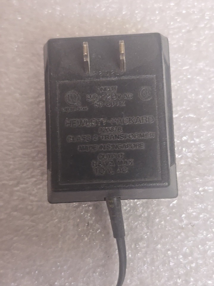 Vintage HP 82087B AC Adapter for HP 33E/33C, 34C & More Calculators. Free Ship