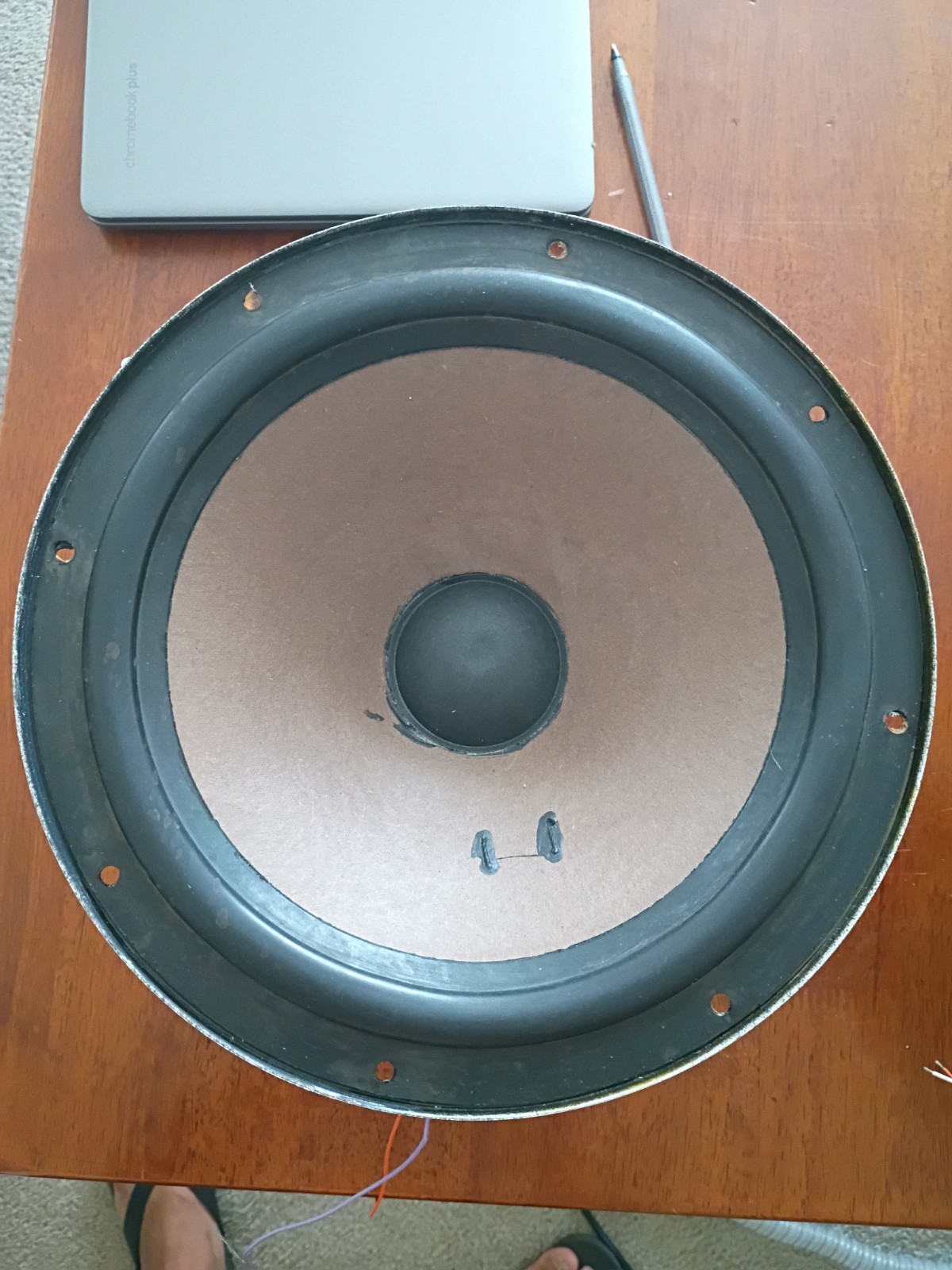Philips AD 1265/W8 12″ Woofer Speakers Pair 8Ω Vintage Hi-Fi Open Baffle DIY