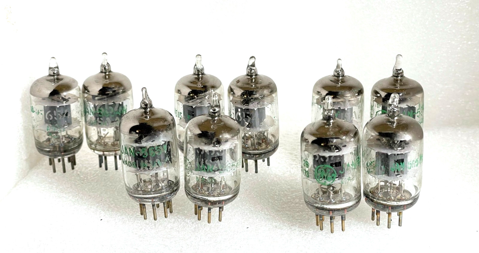 2 tubes Sylvania 5654 EF95 6AK5W 6J1P LITTLE DOT FX AUDIO matched pair