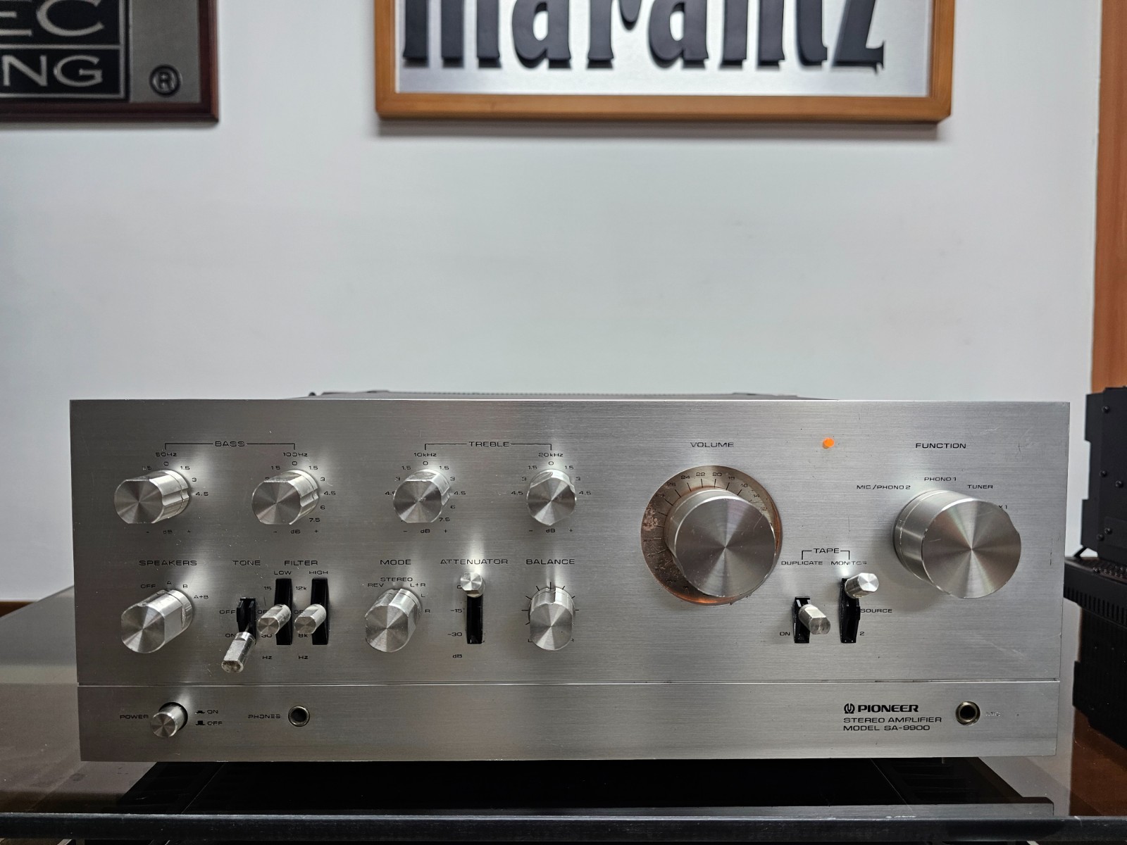 Pioneer SA-9900 Stereo Amplifier Top of The Line Serviced Operational