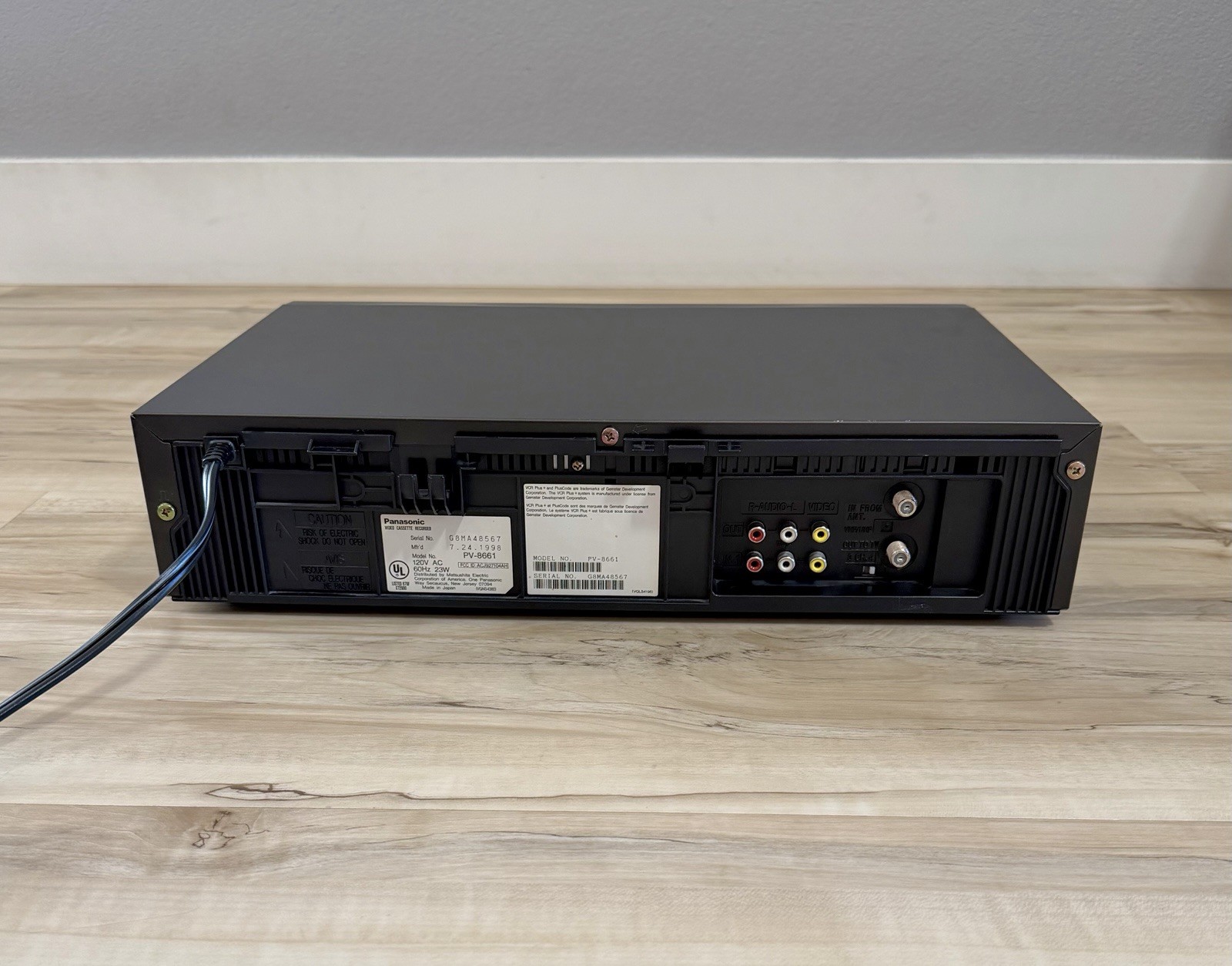 Panasonic PV-8661 4-Head Hi-Fi Stereo VHS VCR W/ Remote – Tested