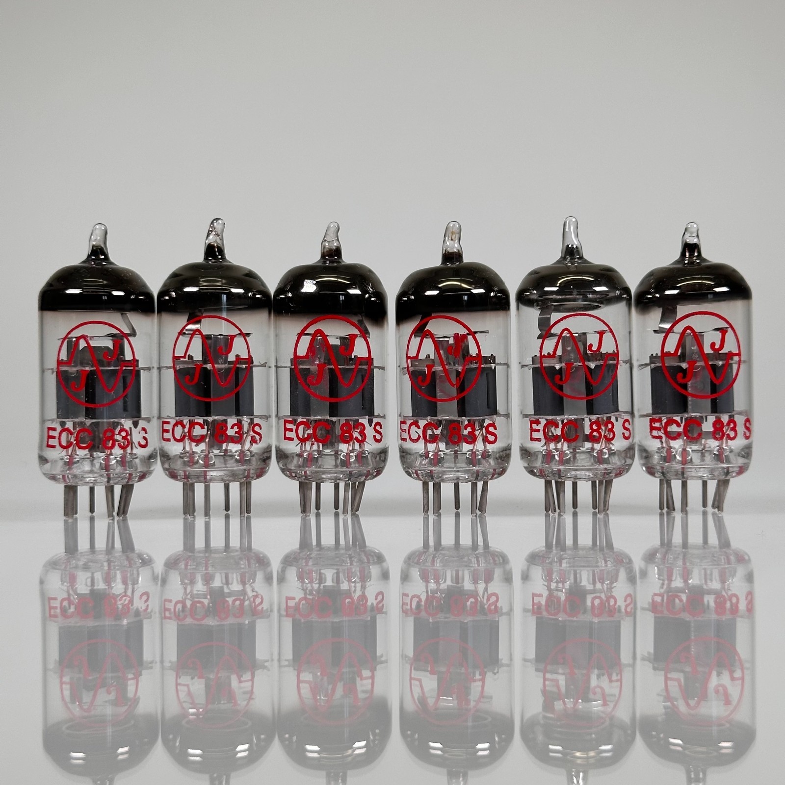 (NOS) JJ Electronic ECC83S Preamp Tubes Package Vacuum (Lot of 6)