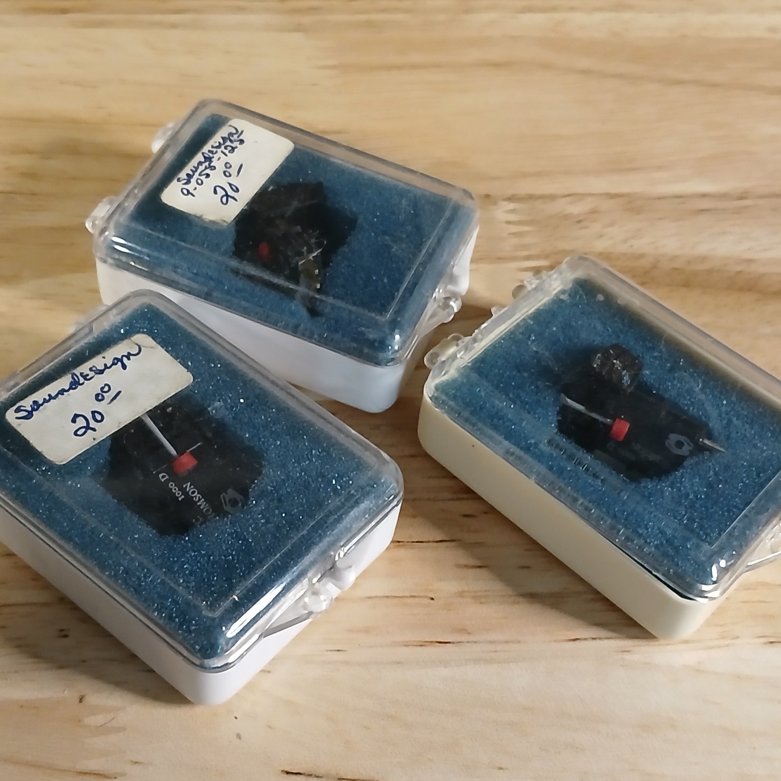3 x 1960’s Soundesign STC 1000 D Thomson Cartridge w Needle NOS