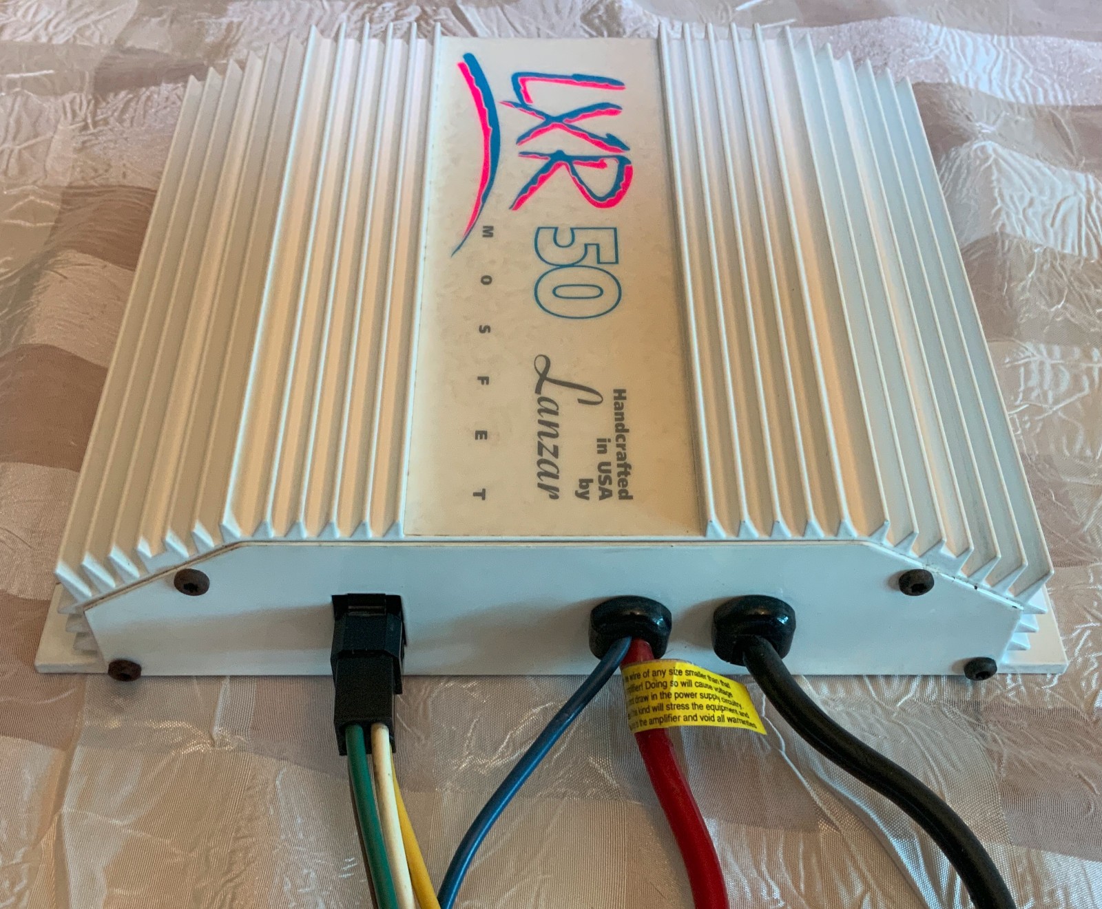 VINTAGE LANZAR LRX 50 Mosfet AMPLIFIER 2 OHMS Channel &4 OHMS Bridged Bridgeable